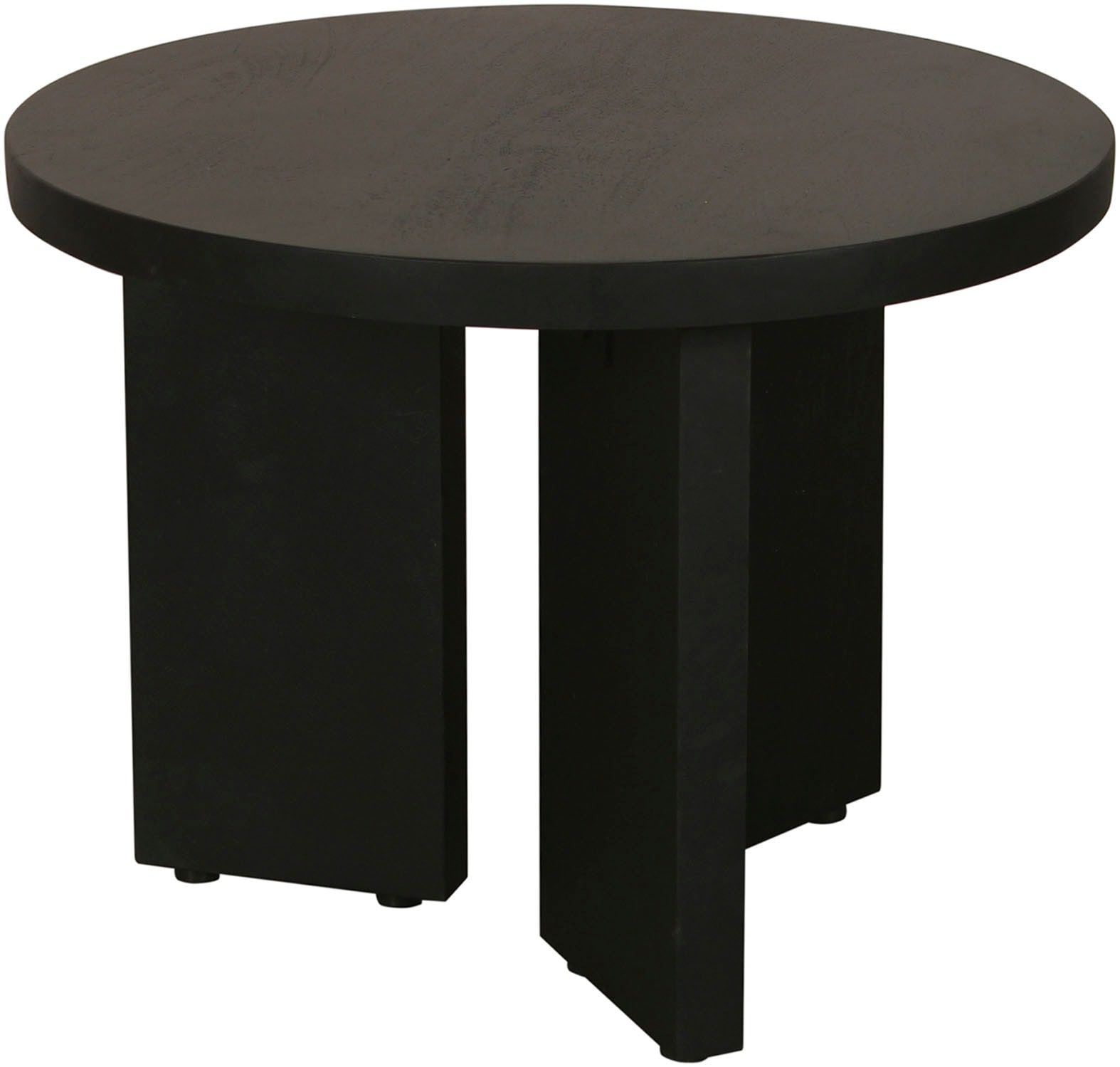 byLIVING Couchtisch »Round« 1 Stk. tlg. aus 2,5cm starkem Massivholz schwarz, einzeln oder im Set stellbar