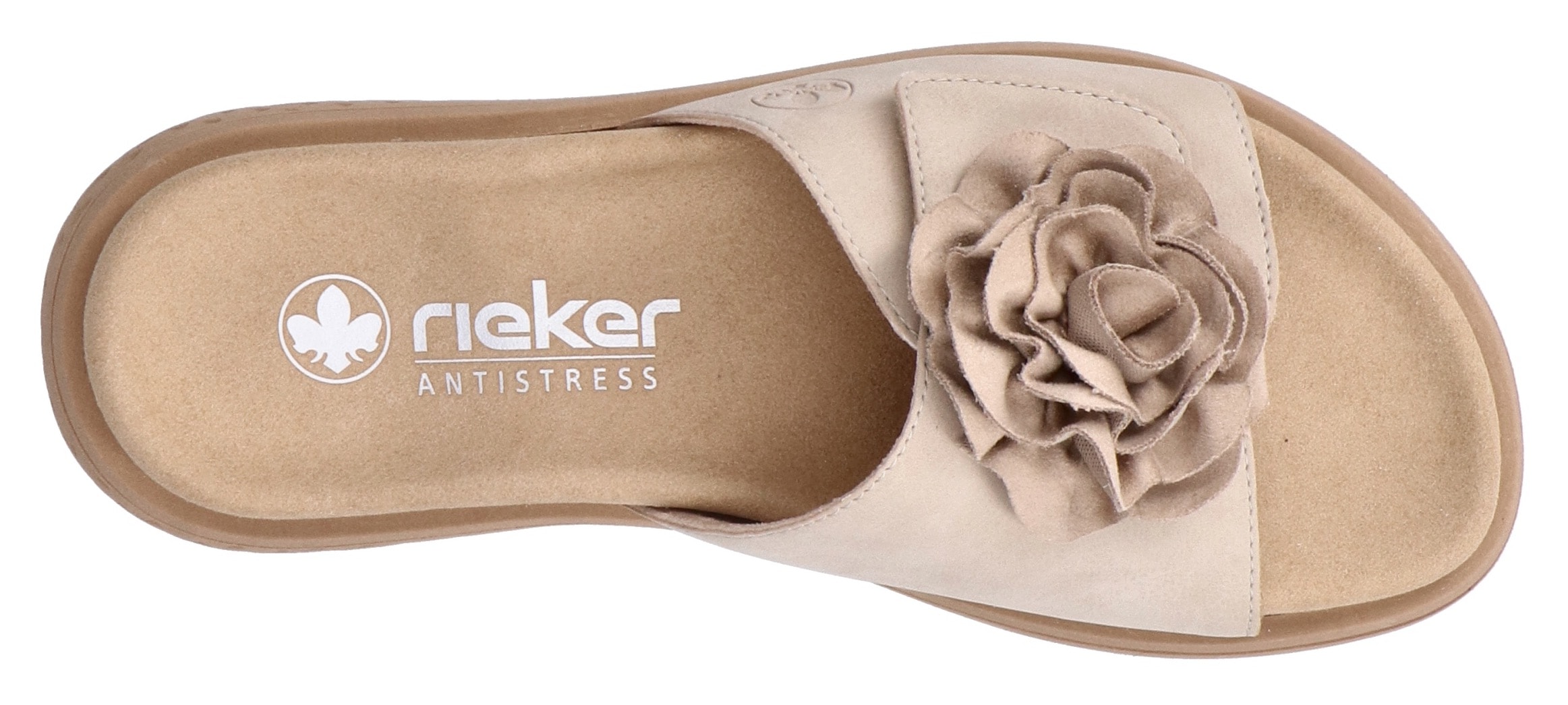 Rieker Pantolette  Sommerschuh, Hausschuh, Strandschuh mit bequemem Fussbett