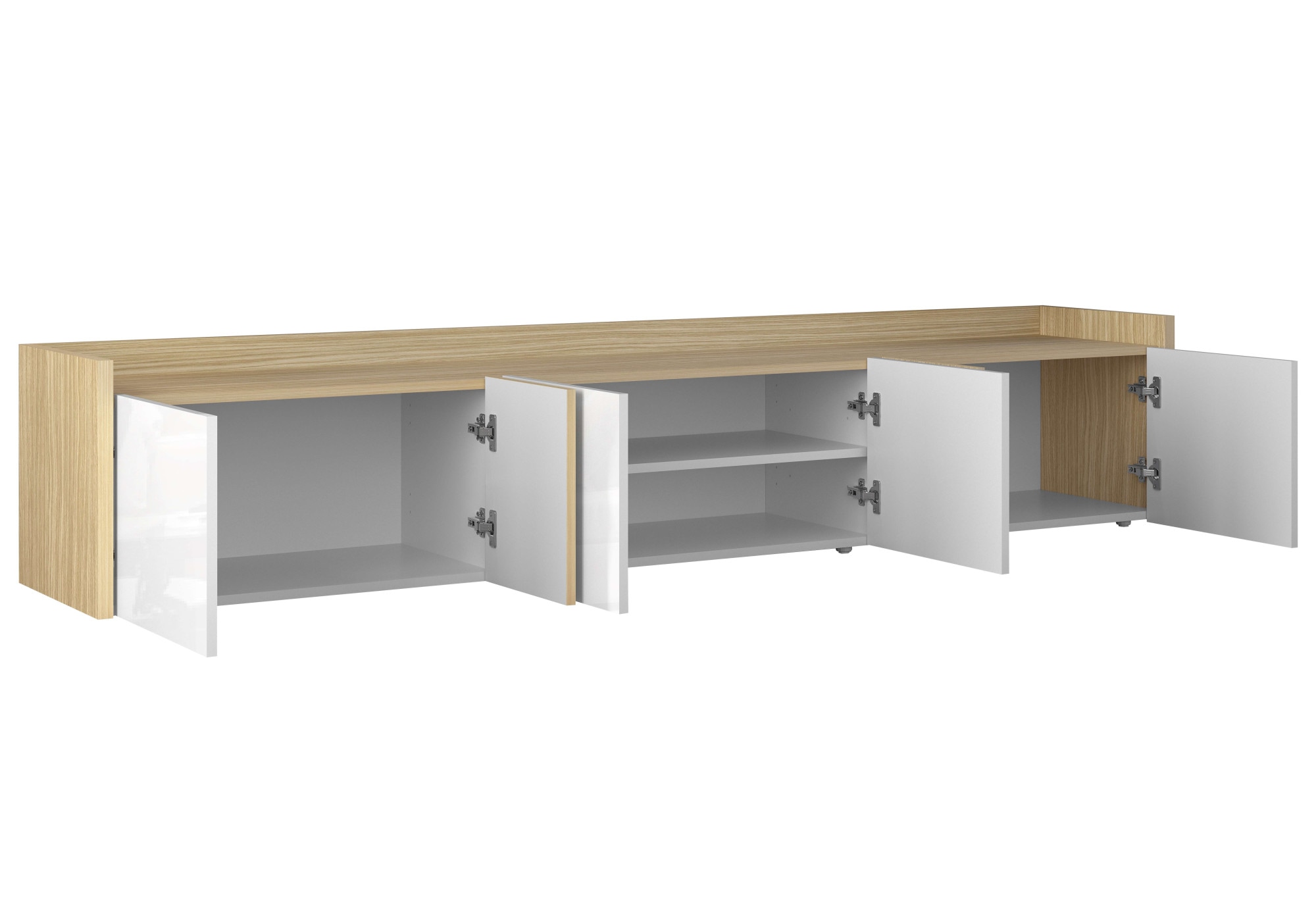 GOODproduct Lowboard »Lowboard ALTEA,Lowboard,TV-Kommode,TV-Möbel,TV-Bank« 1 Stk. tlg. Mit 6 Drehtüren, 4 Innenfächer, B.220 cm