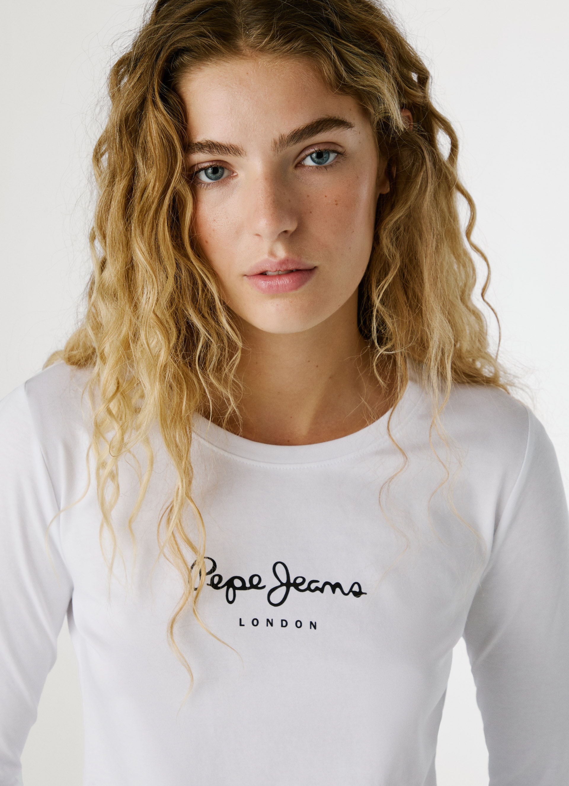 Pepe Jeans T-shirt à manches longues »NEW VIRGINA L/S« avec impression logo