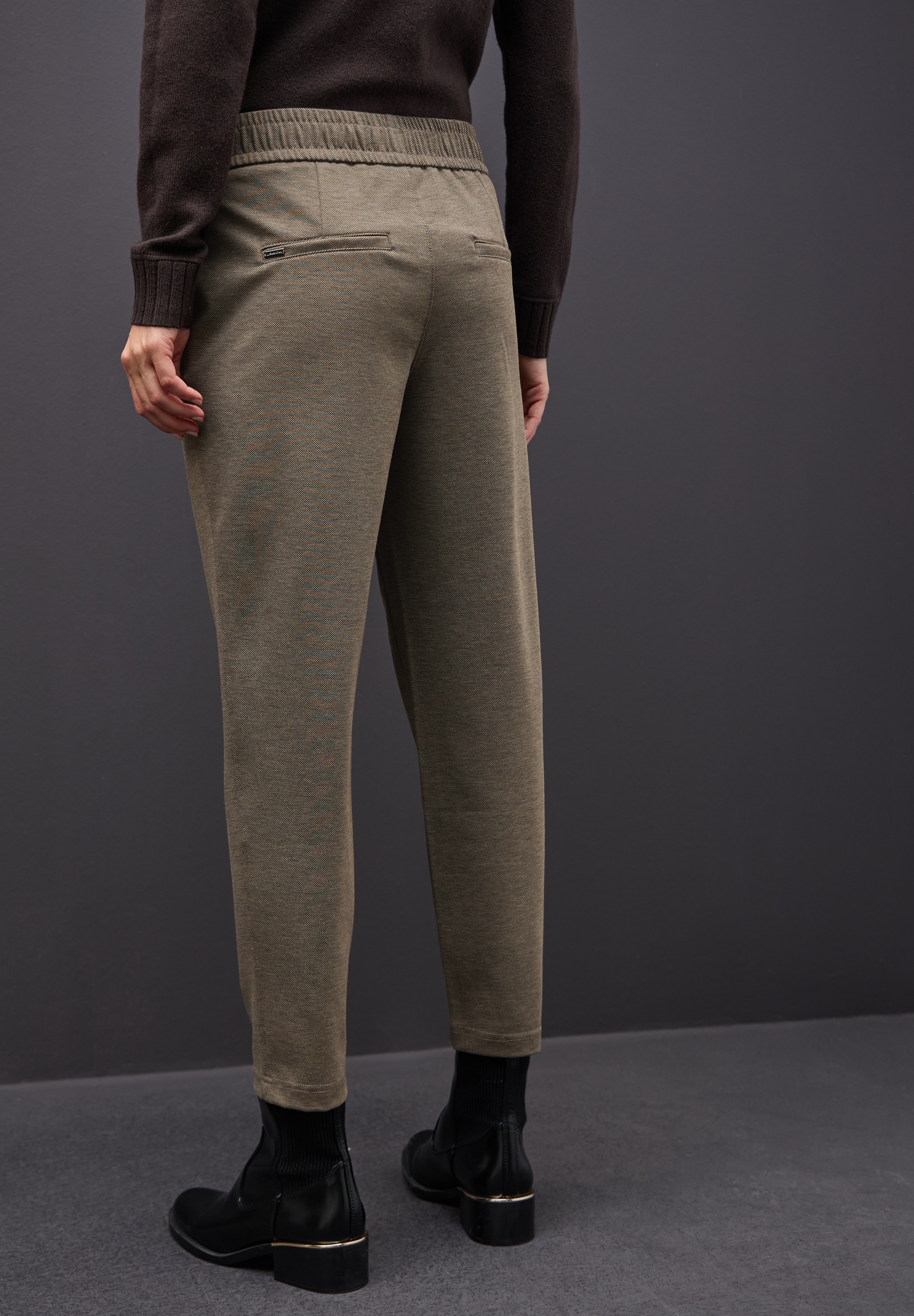 STREET ONE Pantalon en tissu »Style Bonny«  mit elastischem Bund