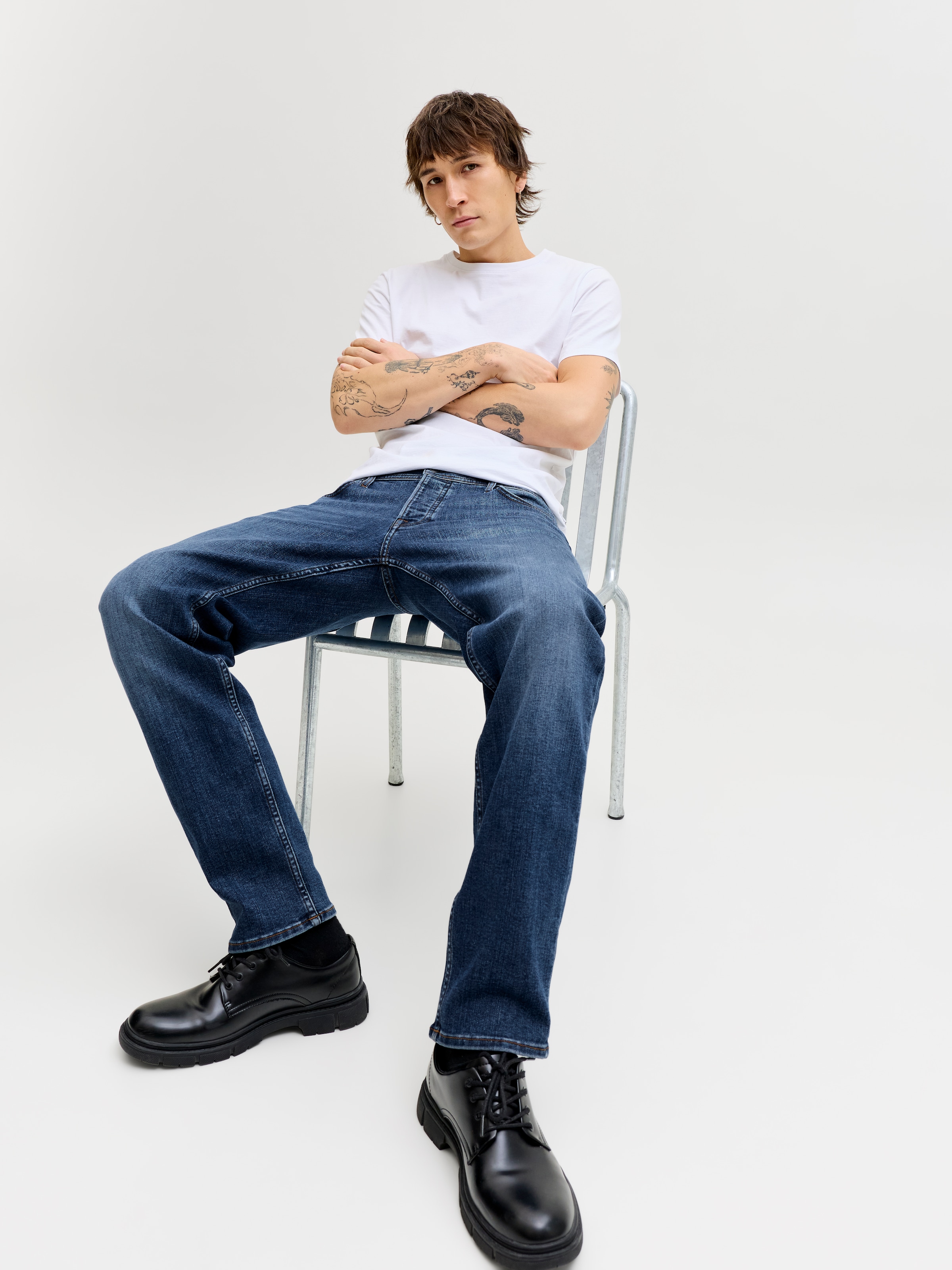 Jack & Jones Tapered-fit-Jeans »JJIMIKE JJORIGINAL ST 171 NOOS« Baumwollmischung, comfort fit