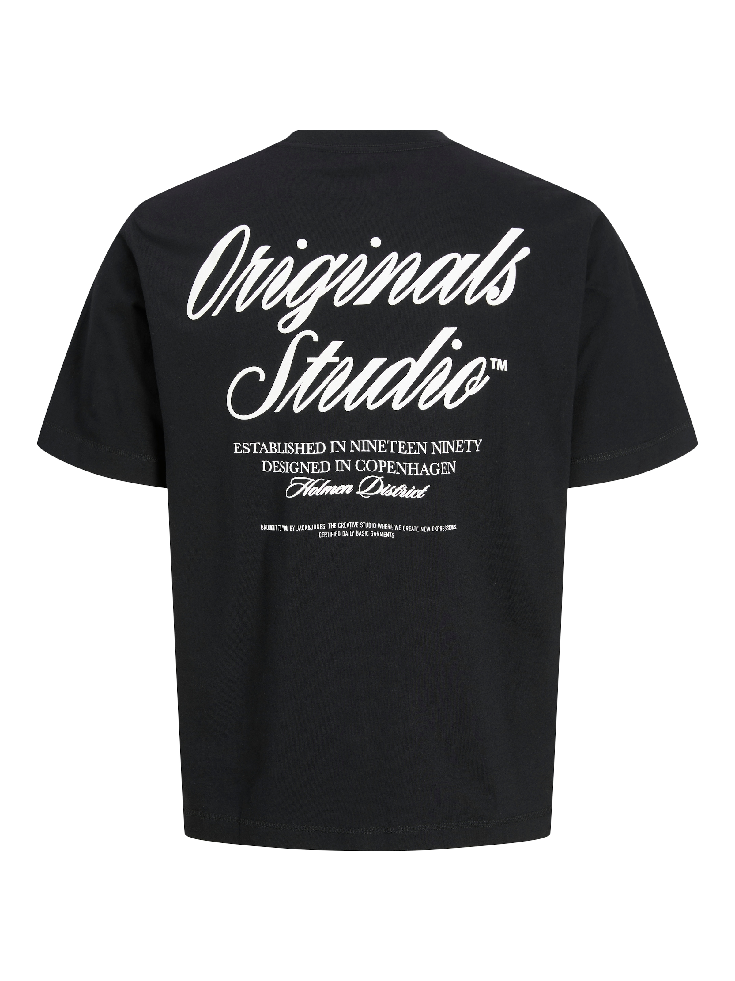 Jack & Jones Kurzarmshirt »JORNORREBRO TYPO TEE SS CREW NECK NOOS« Baumwolle, relaxed fit