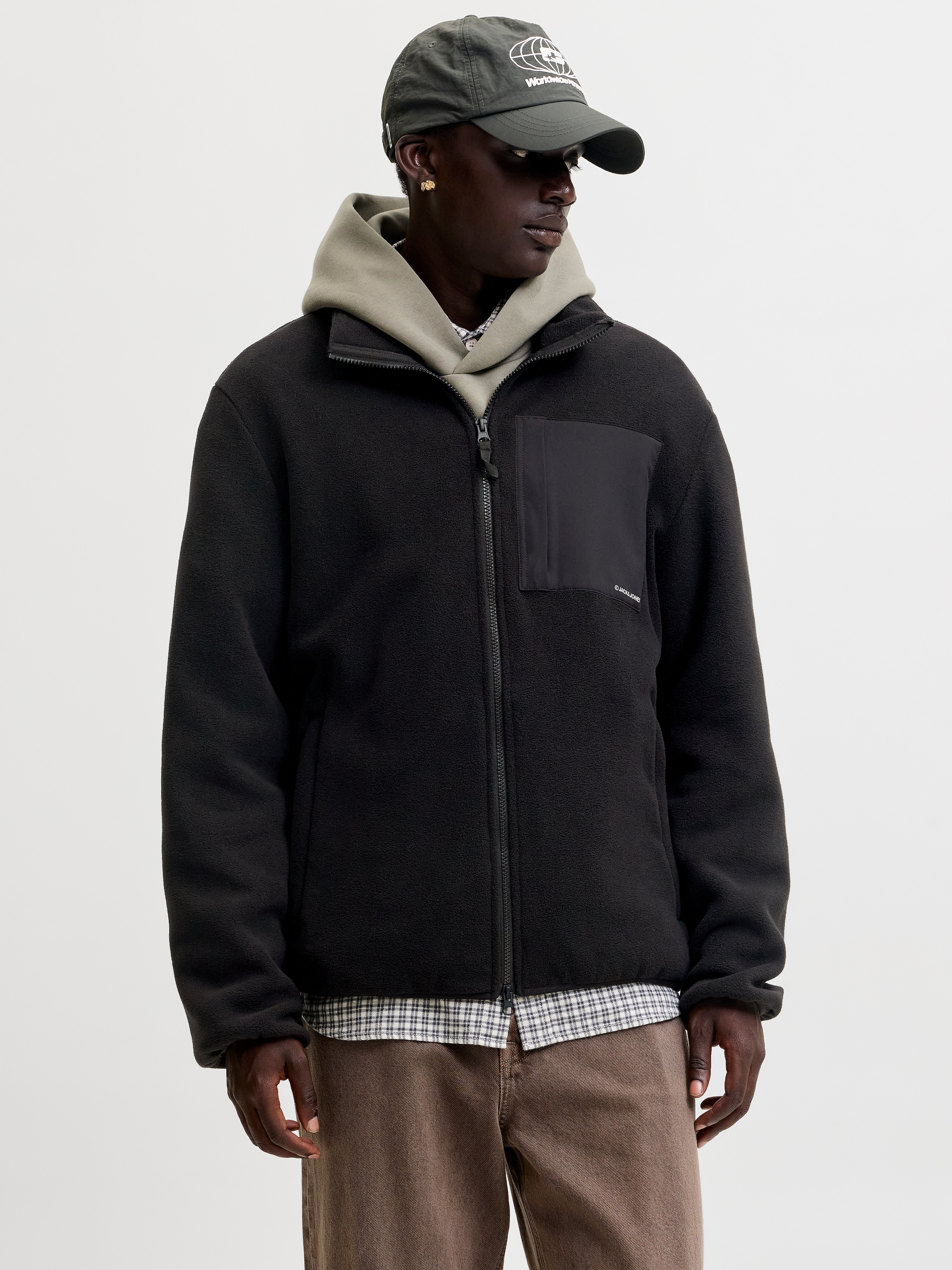 Jack & Jones Fleecejacke »JJEMASON FLEECE SN« Kunstfaser, regular fit