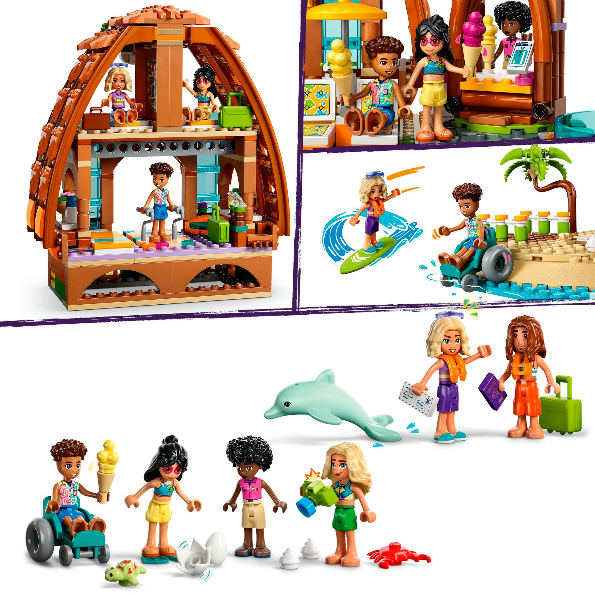 LEGO® Pions de construction »Familienurlaub im Strandresort (42673), LEGO Friends« Made in Europe