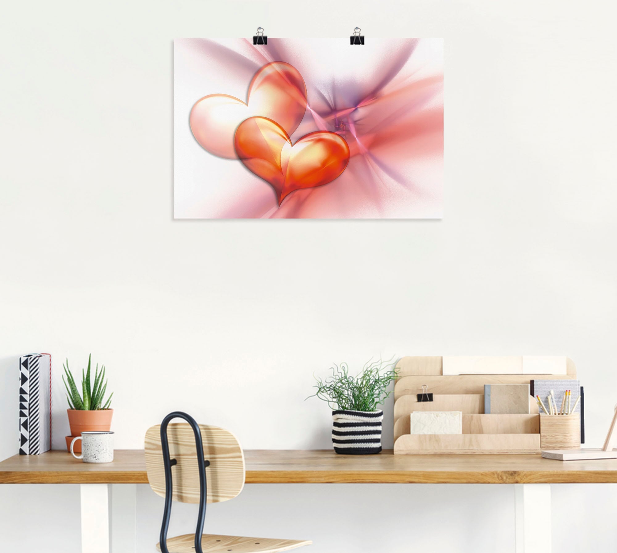 Artland Wandbild »Das höchste Glück« Herzen 1 Stk. tlg. als Leinwandbild, Poster in verschied. Grössen