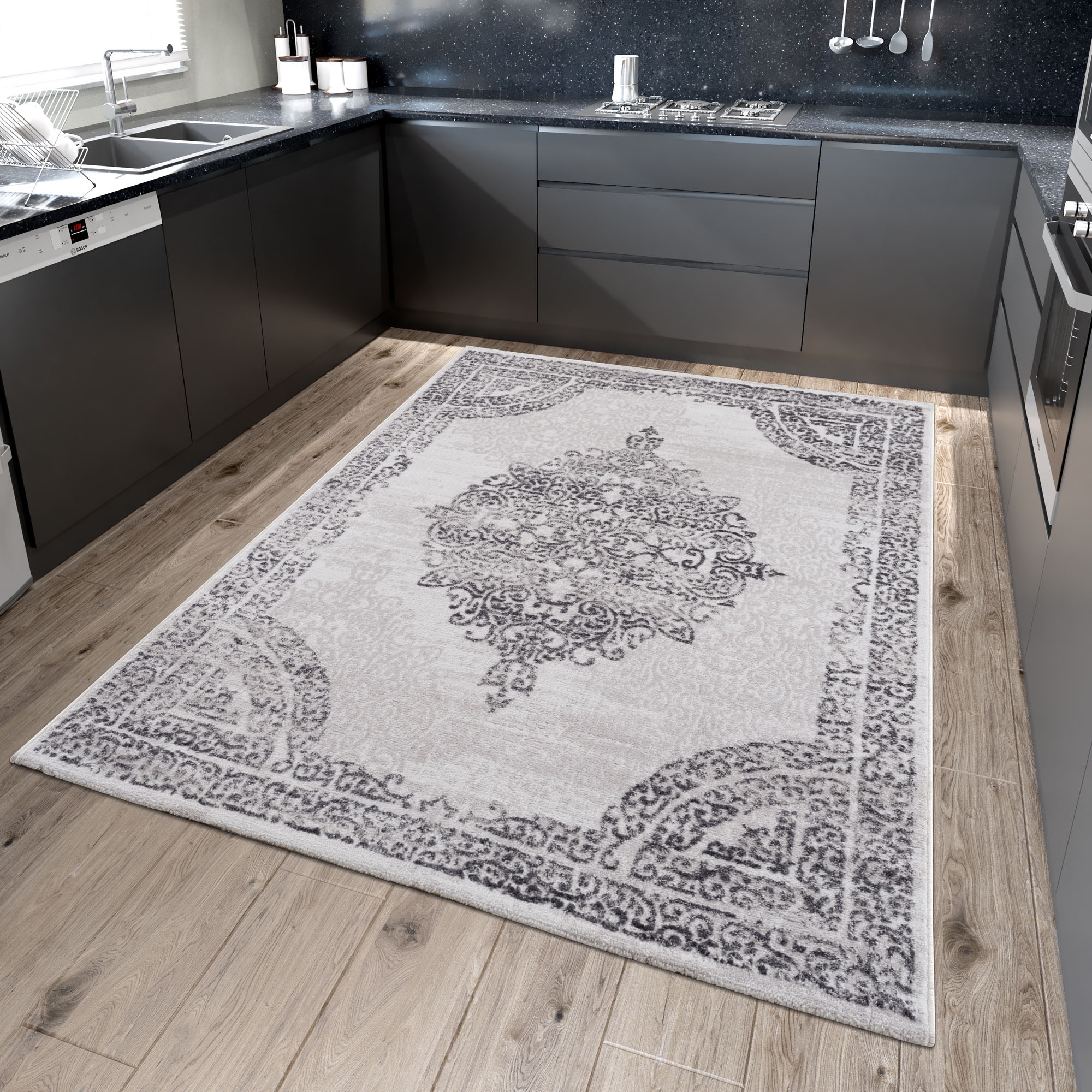 Sanat Tapis »Evra 7001« Rectangulaire 22 mm Höhe Wohnzimmer, Kurzflor, modern, Läufer