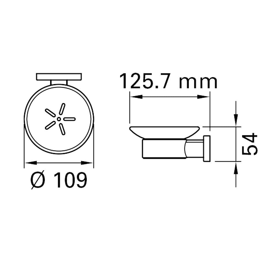 diaqua® Badaccessoire-Set »Glas, schwarz matt«
