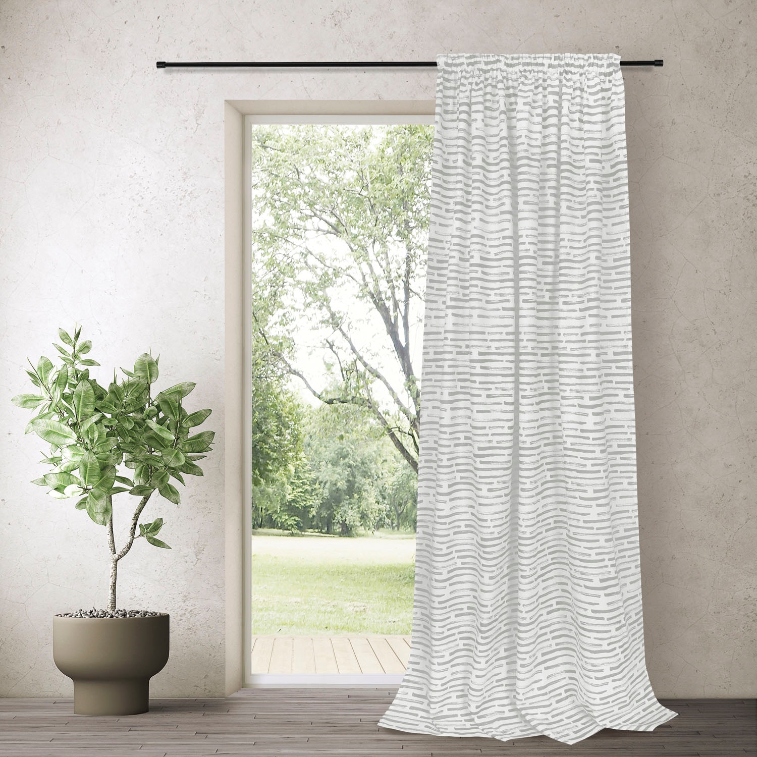 Feel of Nature Rideau »Knut« Bande volante 1 cuis tlg. HxB: 245x140