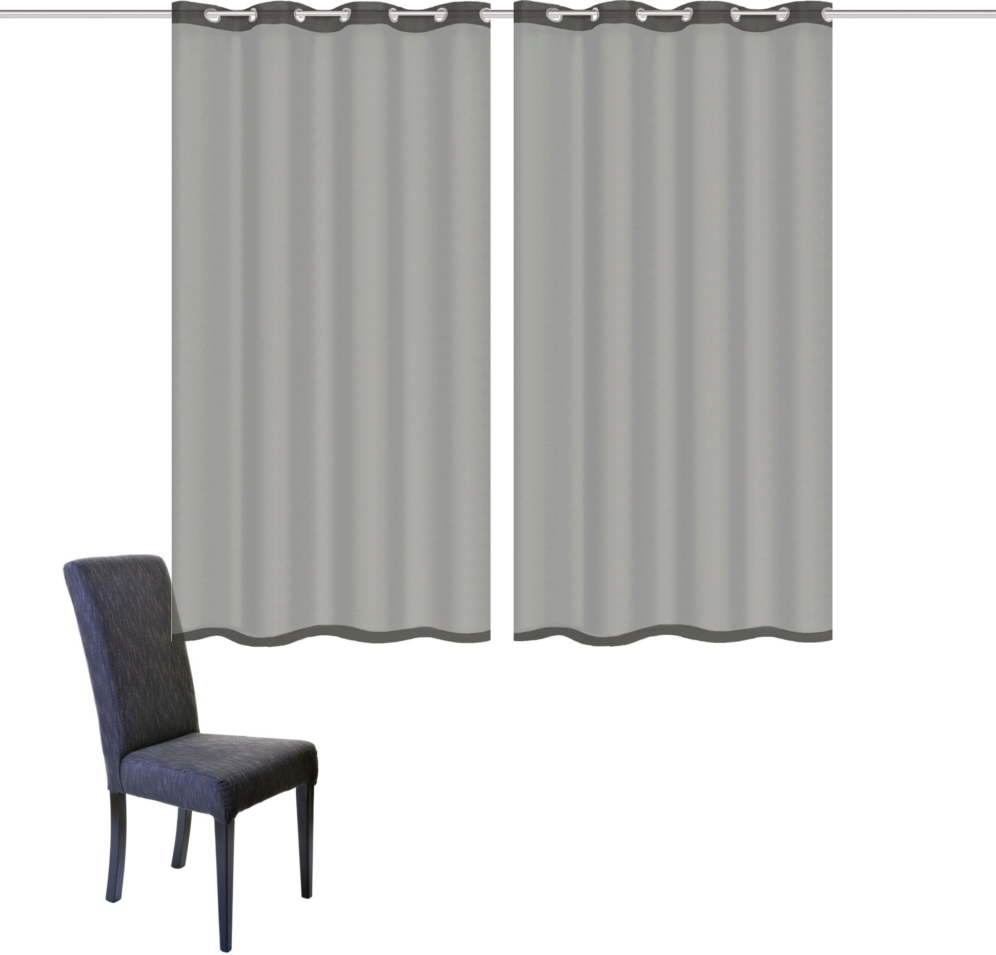 HOME WOHNIDEEN Gardine »DOLLY« Ösen 2 Stk. tlg. transparent