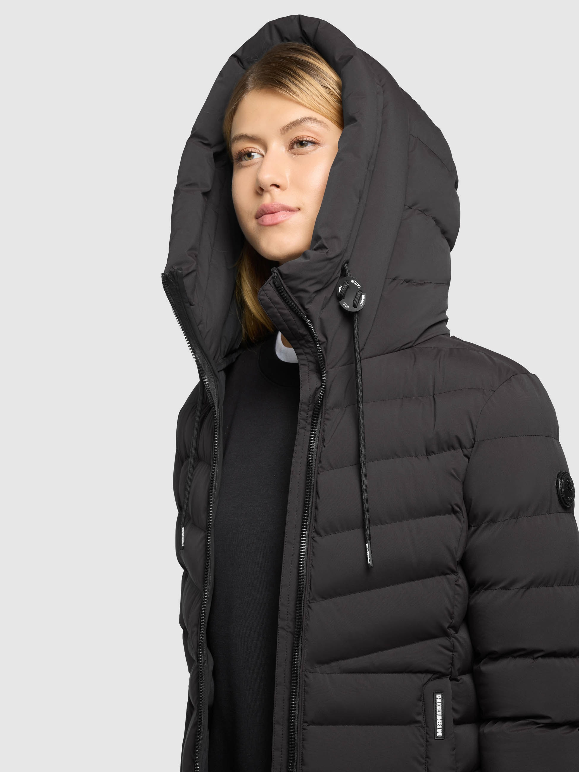 khujo Manteau matelassé »INGRAM6« avec couture viennoise, fermeture éclair à deux sens