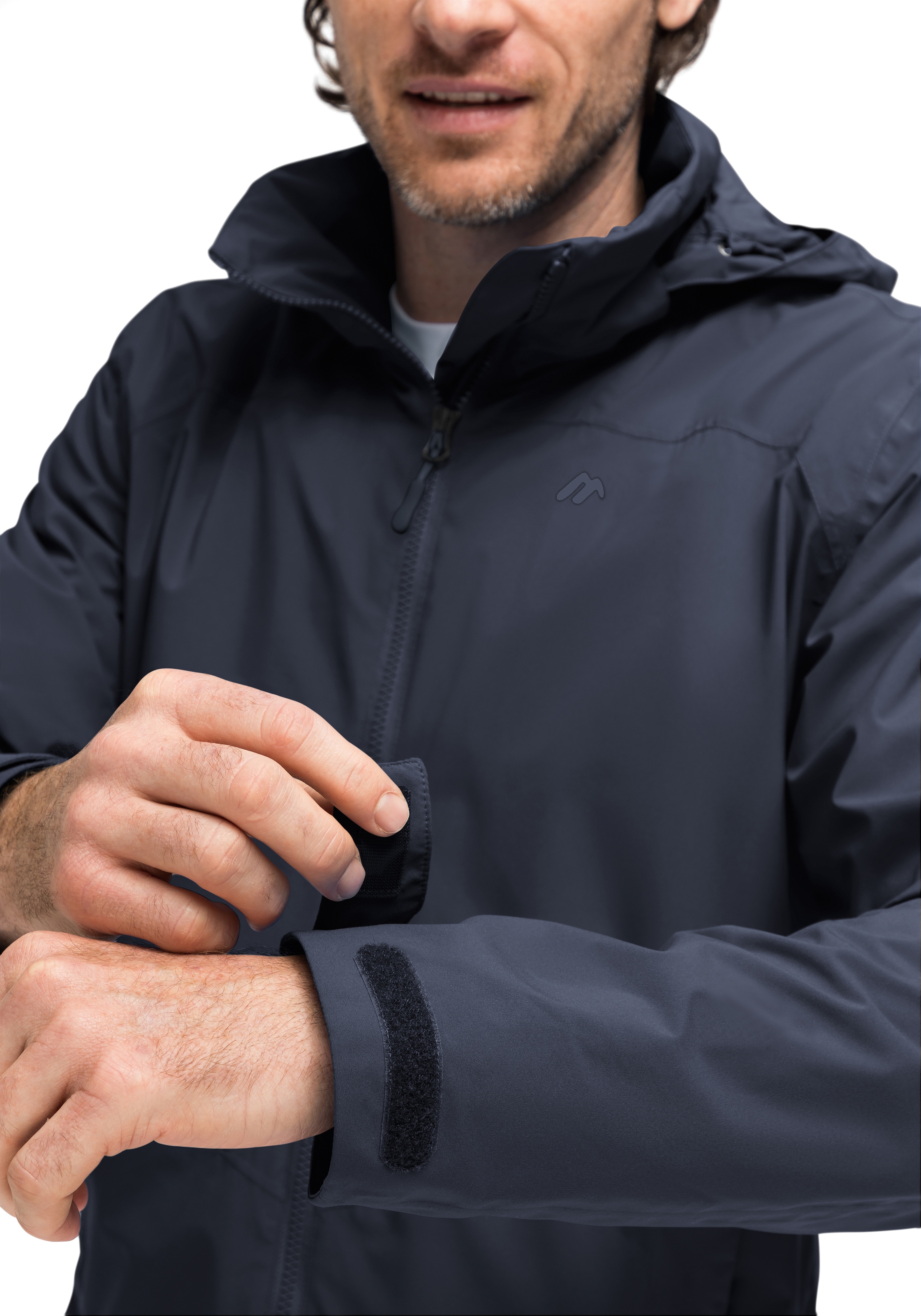 Maier Sports Regenjacke »Metor rec M« Herren Jacke mit Kapuze, Windjacke wasserdicht atmungsaktiv, Reg. Fit