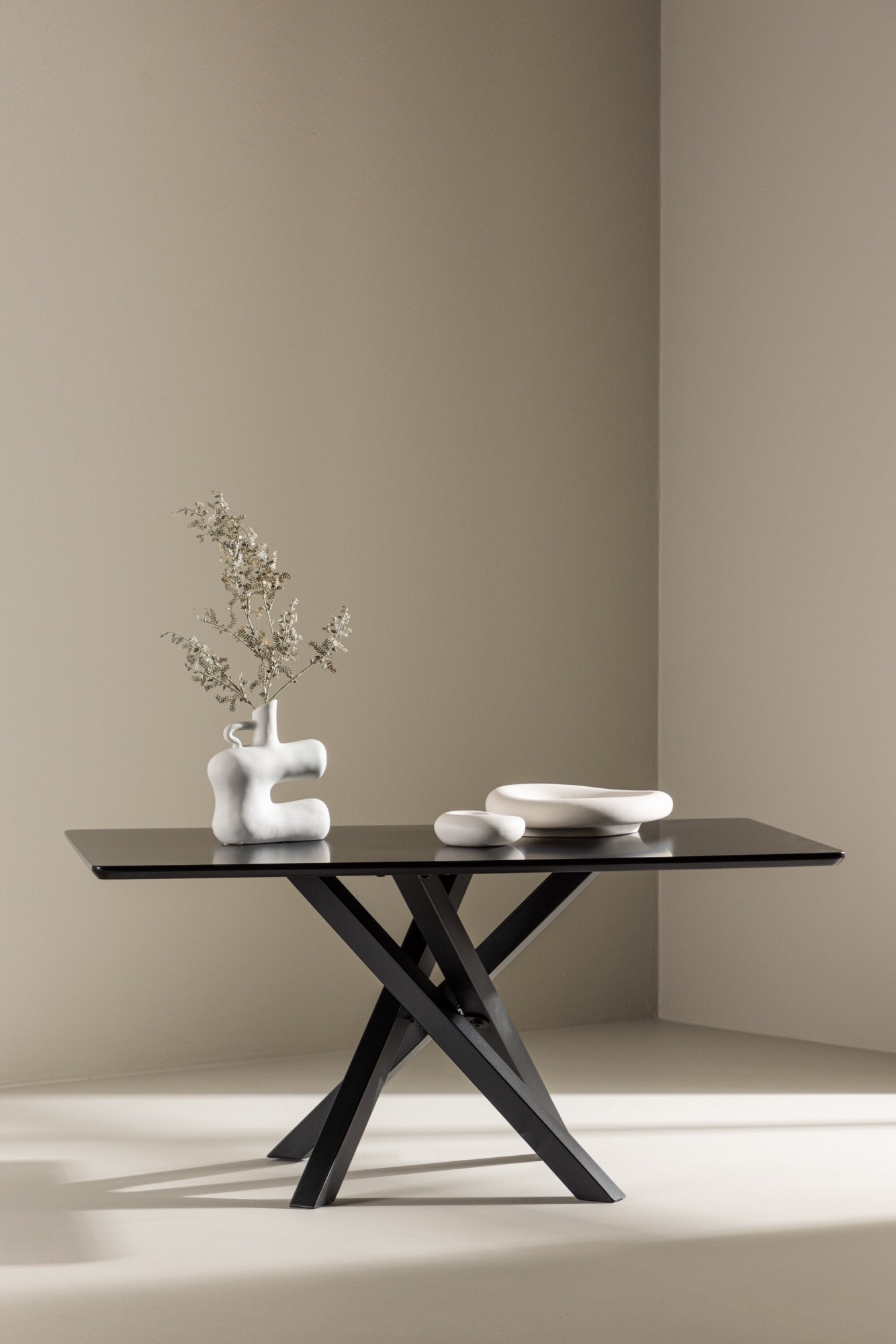 Venture Home Table basse »Piazza, rechteckiger Couchtisch in elegantem Schwarz, 100 × 60 cm« Sofatisch, MDF, rechteckig, einheitlich, modern, raffiniert