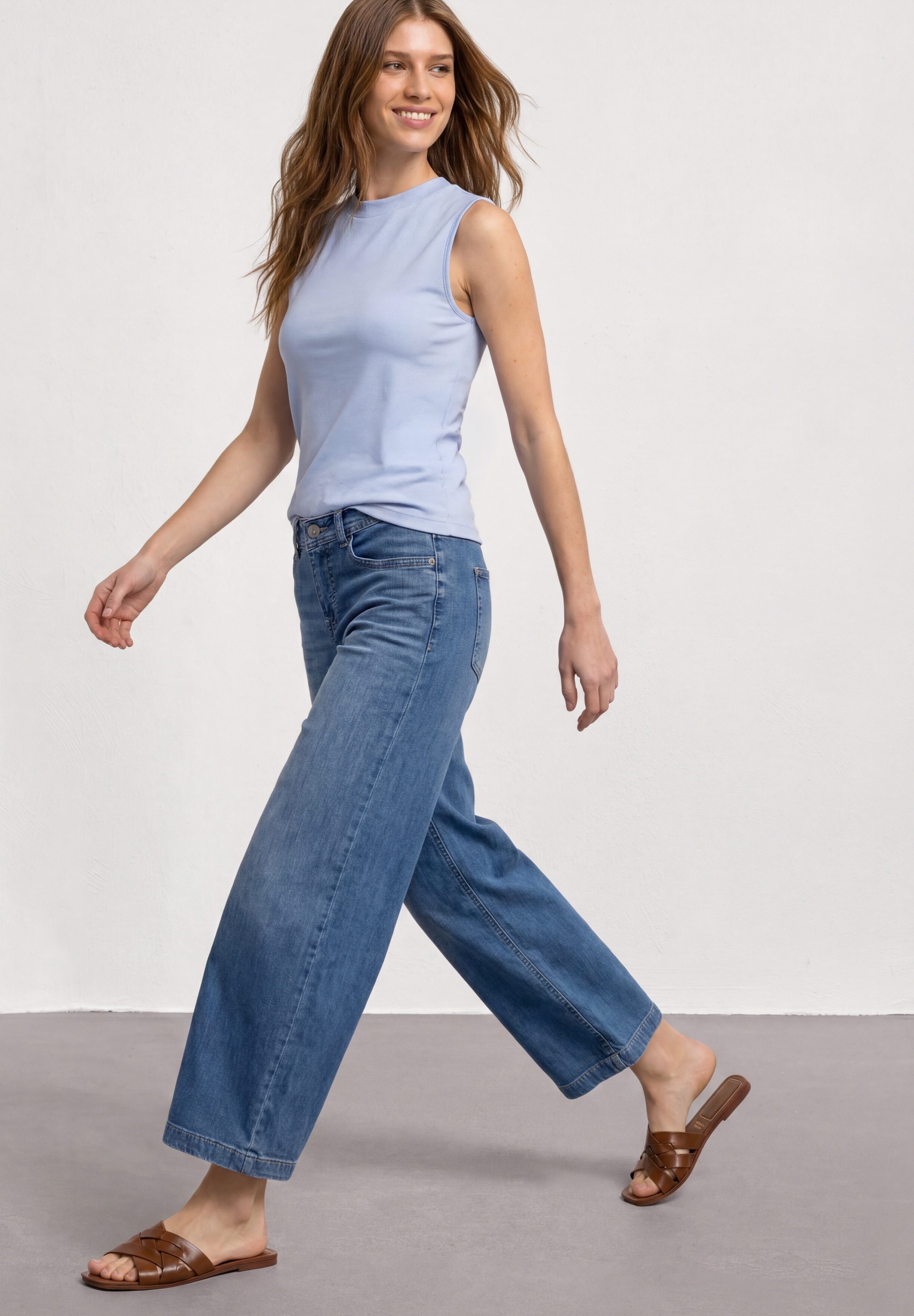 STREET ONE Shirttop Sommertop im Silk-Look mit Turtle Neck
