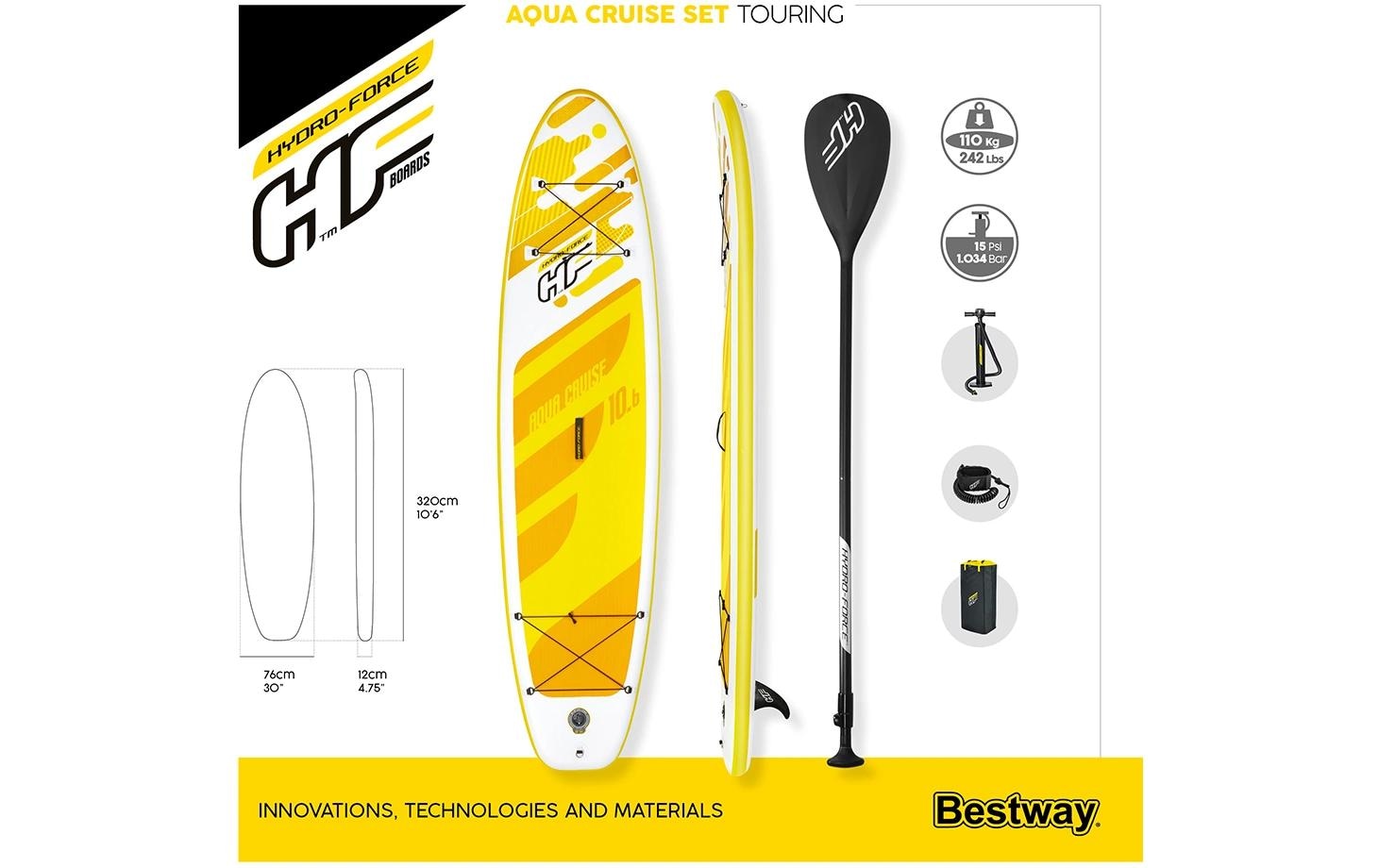 Bestway SUP-Board »Aqua Cruise Tech«