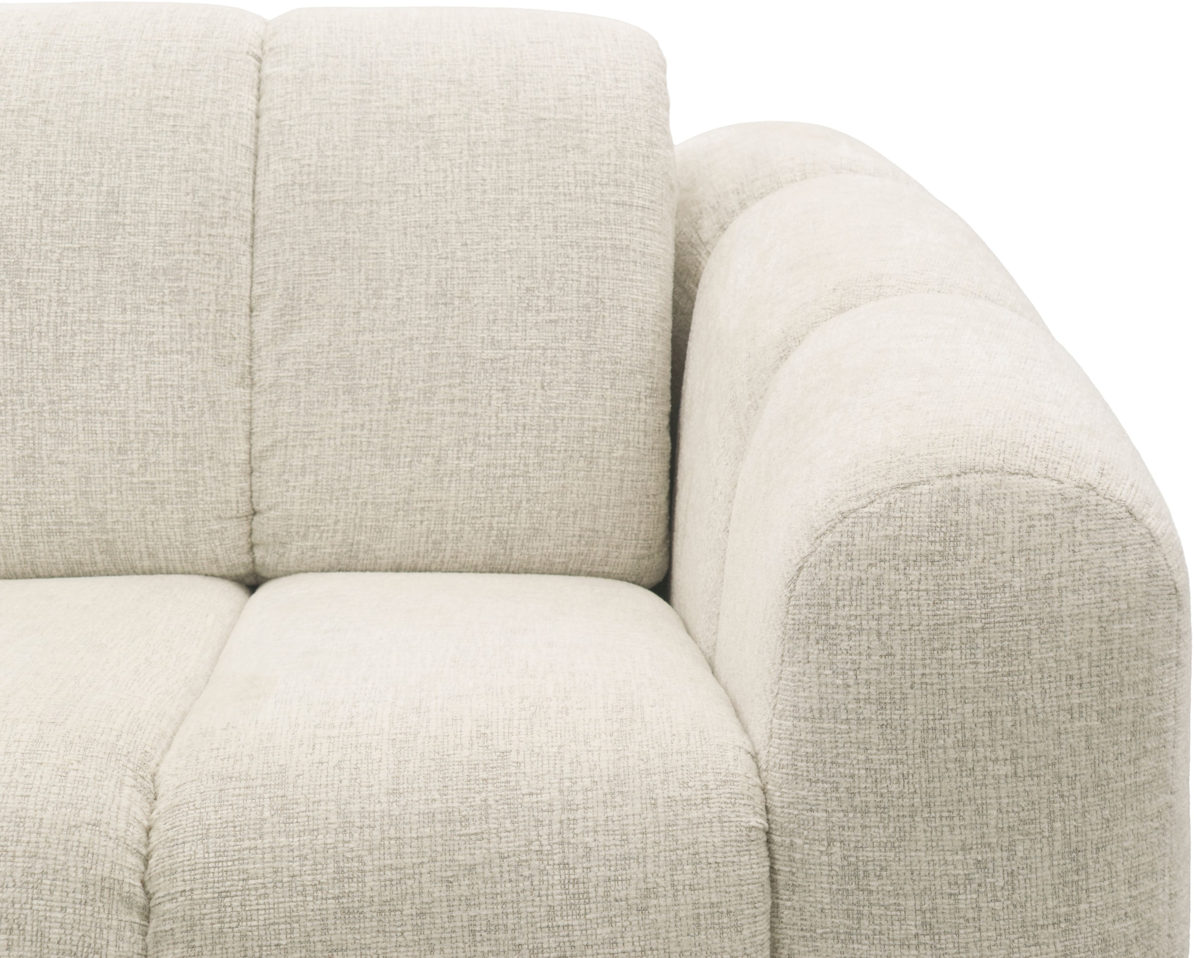 DOMO collection Schlafsofa »Lymra, 192 cm breit, organische Form mit vertikalen Absteppungen« Mit Schlaffunktion