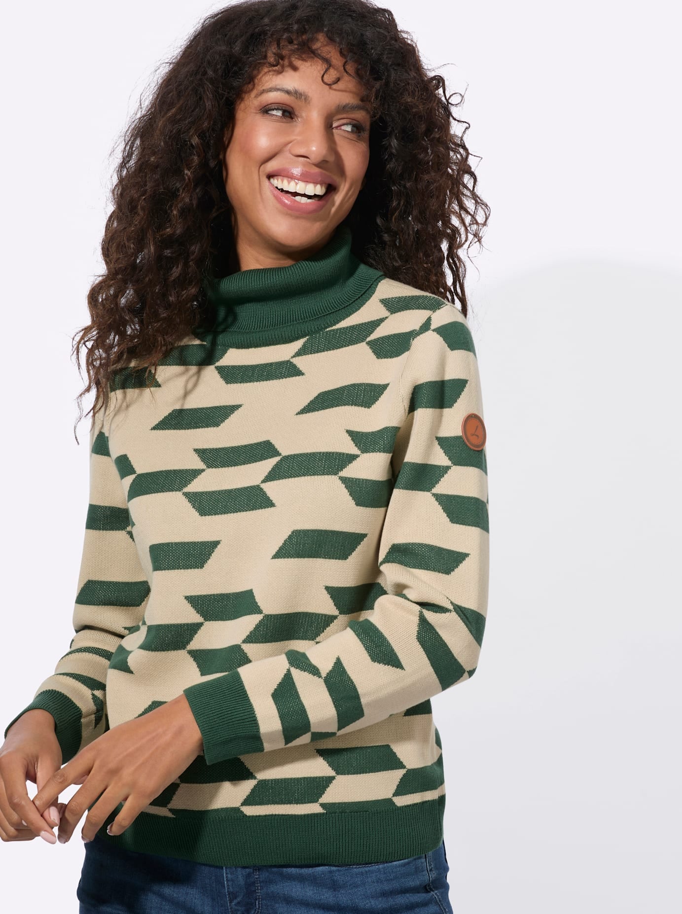Casual Looks Pull à col roulé »Rollkragen-Pullover«