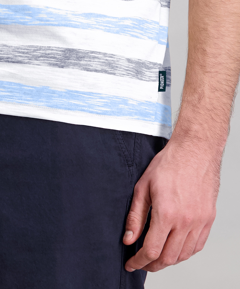 Pioneer Authentic Jeans T-Shirt »RH T-Shirt Ringel slub yarn« mit Streifen Muster