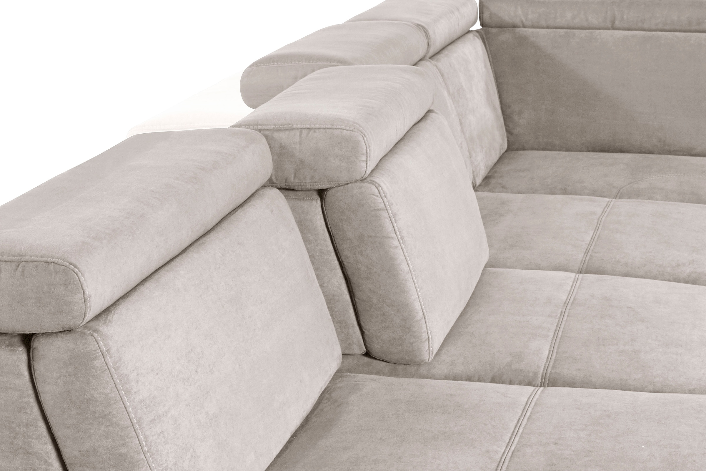 sit&more Wohnlandschaft »Gizeh U-Form« 12 cm Fusshöhe, inklusive Sitztiefenverstellung und Kopfteilverstellung