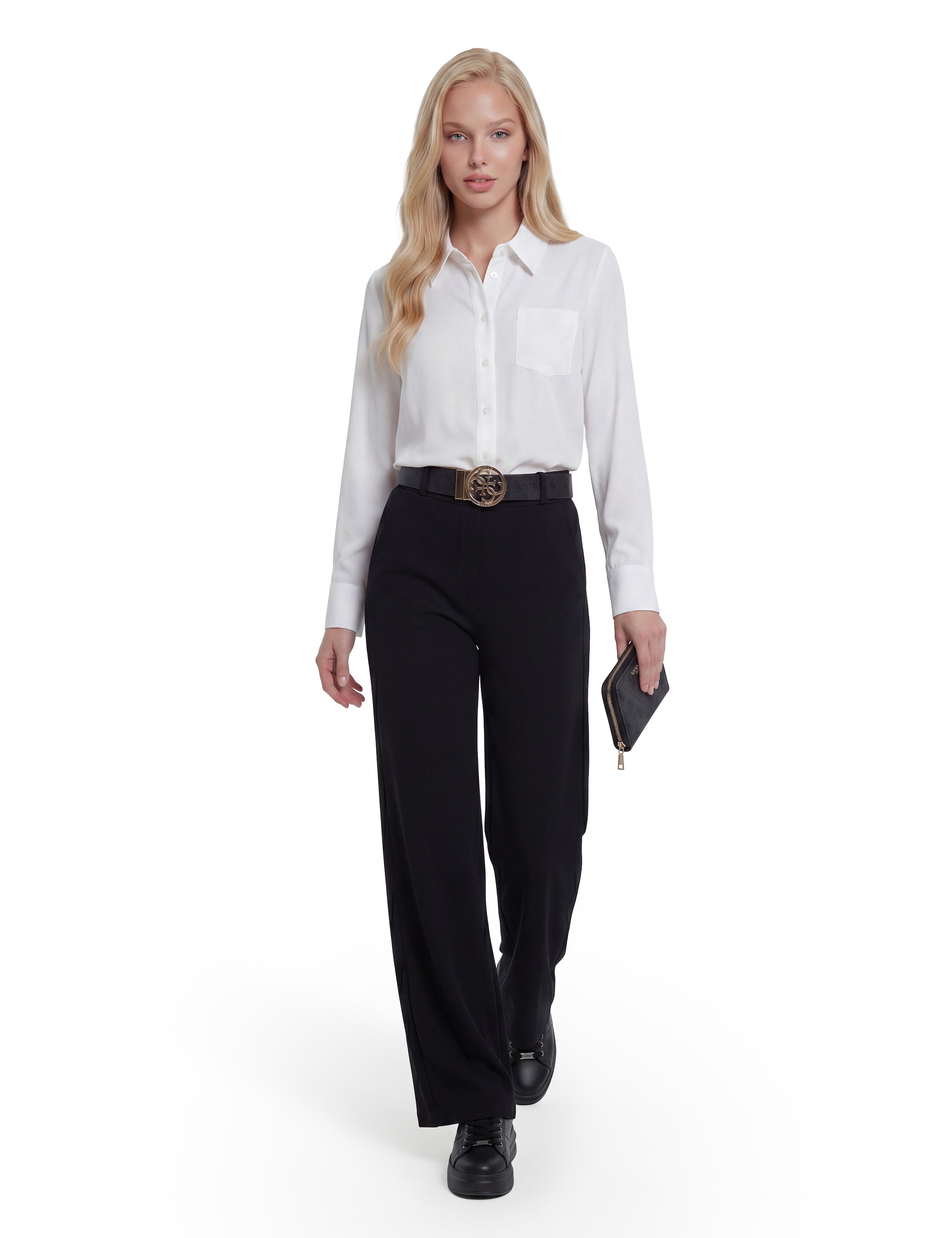 Guess Porte-monnaie »LAUREL II SLG SMALL ZIP AROUND« porte-monnaie pour femmes avec fermeture éclair tout autour
