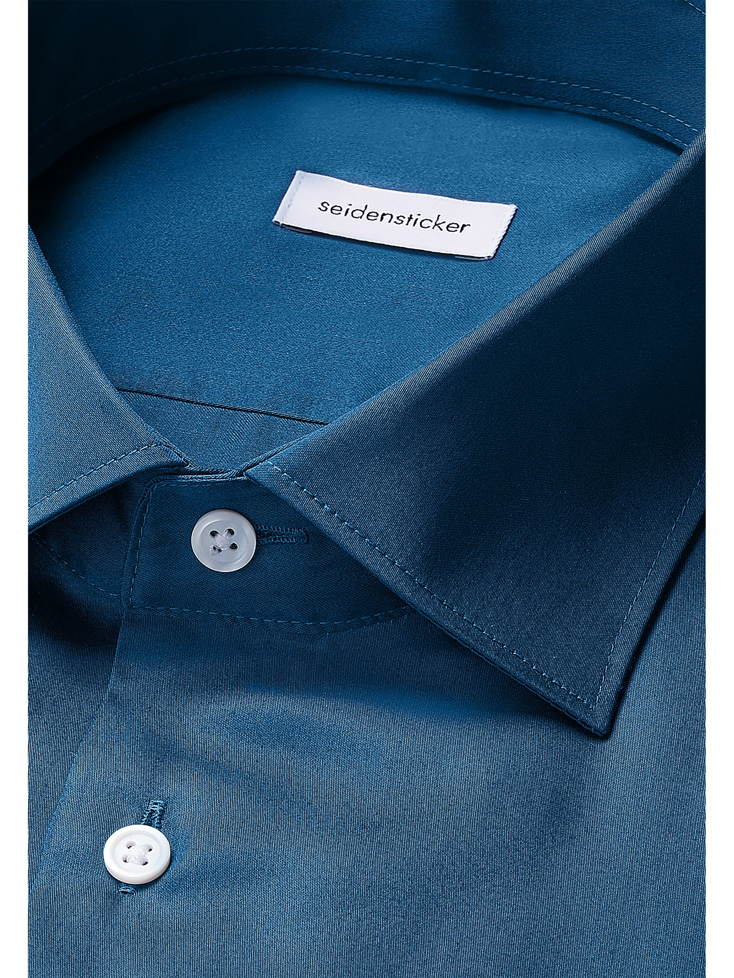 seidensticker Chemise d'affaires »Schwarze Rose« Col Kent uni 1/1 cintré