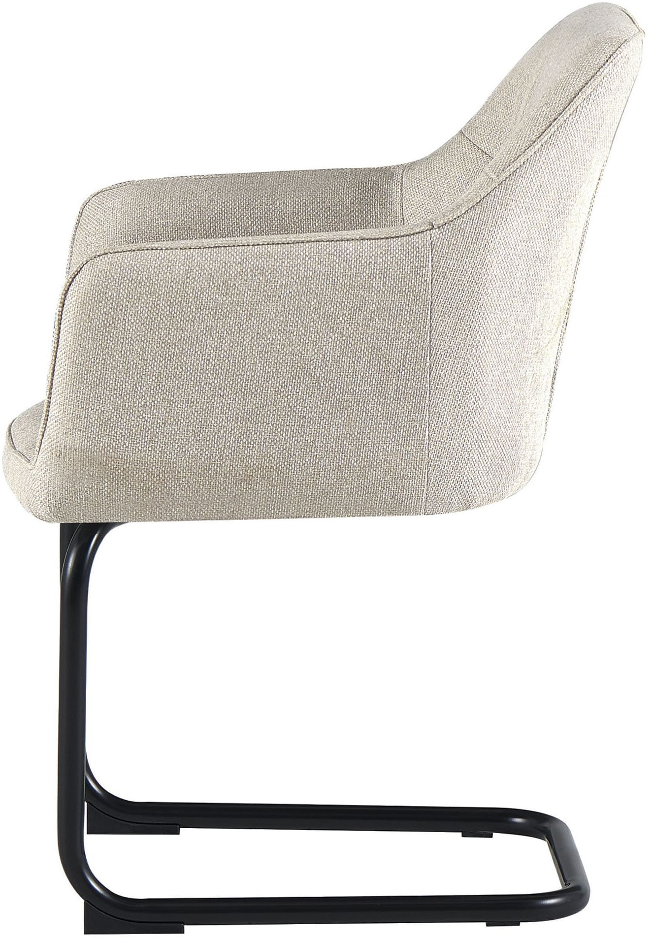 GOODproduct Chaise cantilever »Elba« (Set) 2 cuisgemütlicher Stuhl / Sessel, 180 Grad drehbar, Auto Return, Webstoff