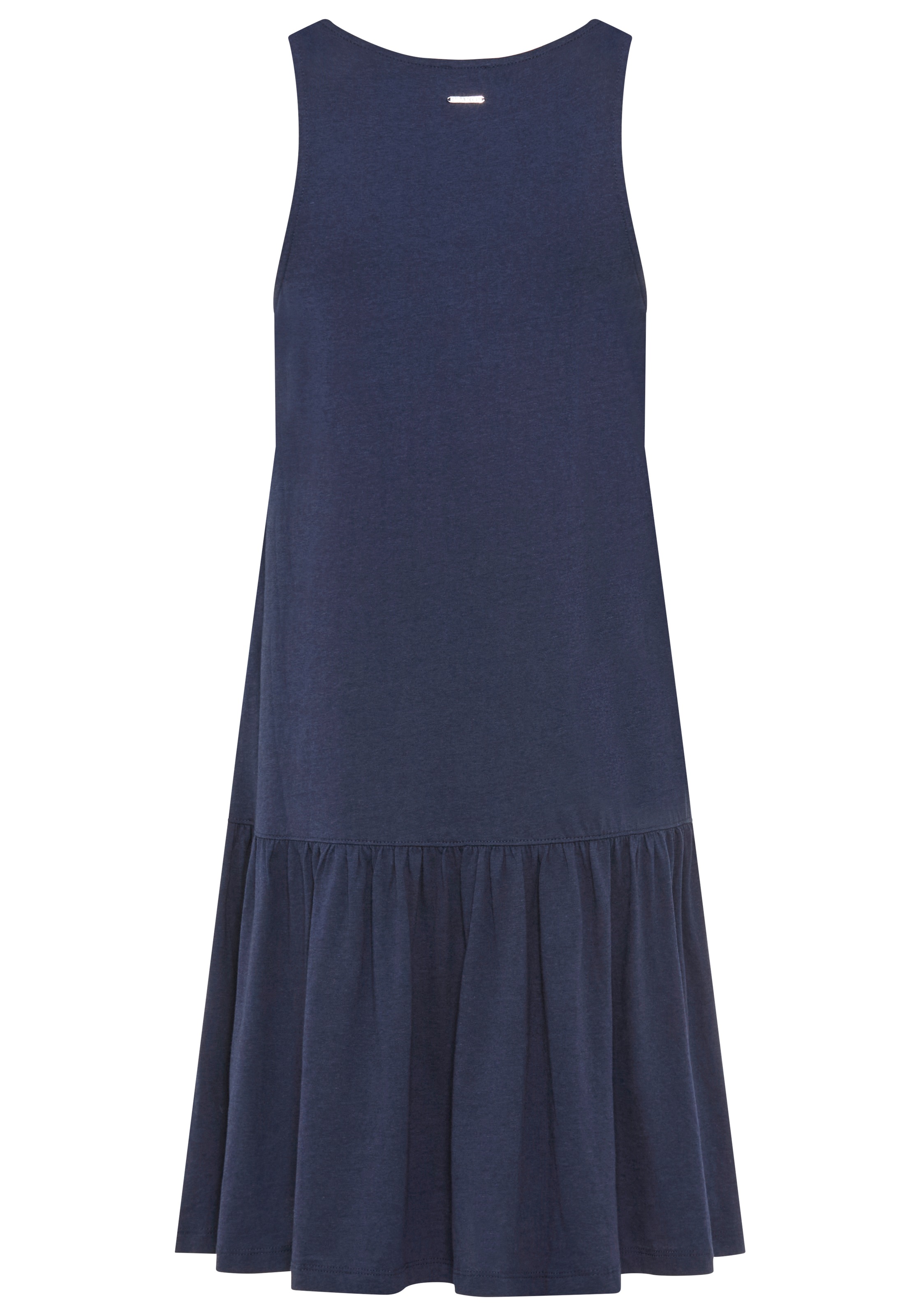 Laura Scott Sommerkleid Seitennahttaschen figurumspielende Passform, mit Rundhalsausschnitt und Tanktopträgern