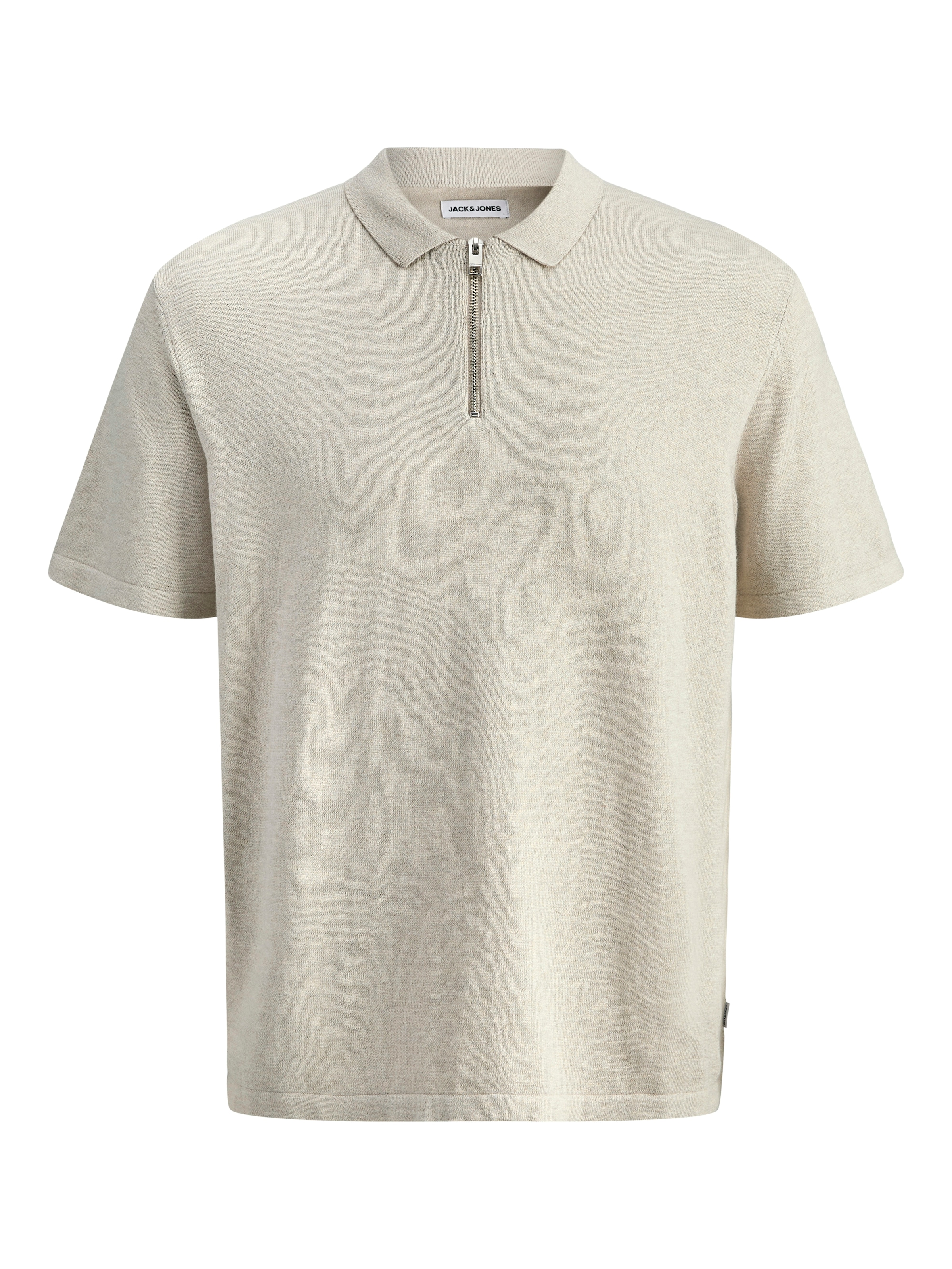 Jack & Jones Kurzarmpullover »JJEEMIL KNIT ZIP POLO SS SN« mit kurzem Reissverschluss