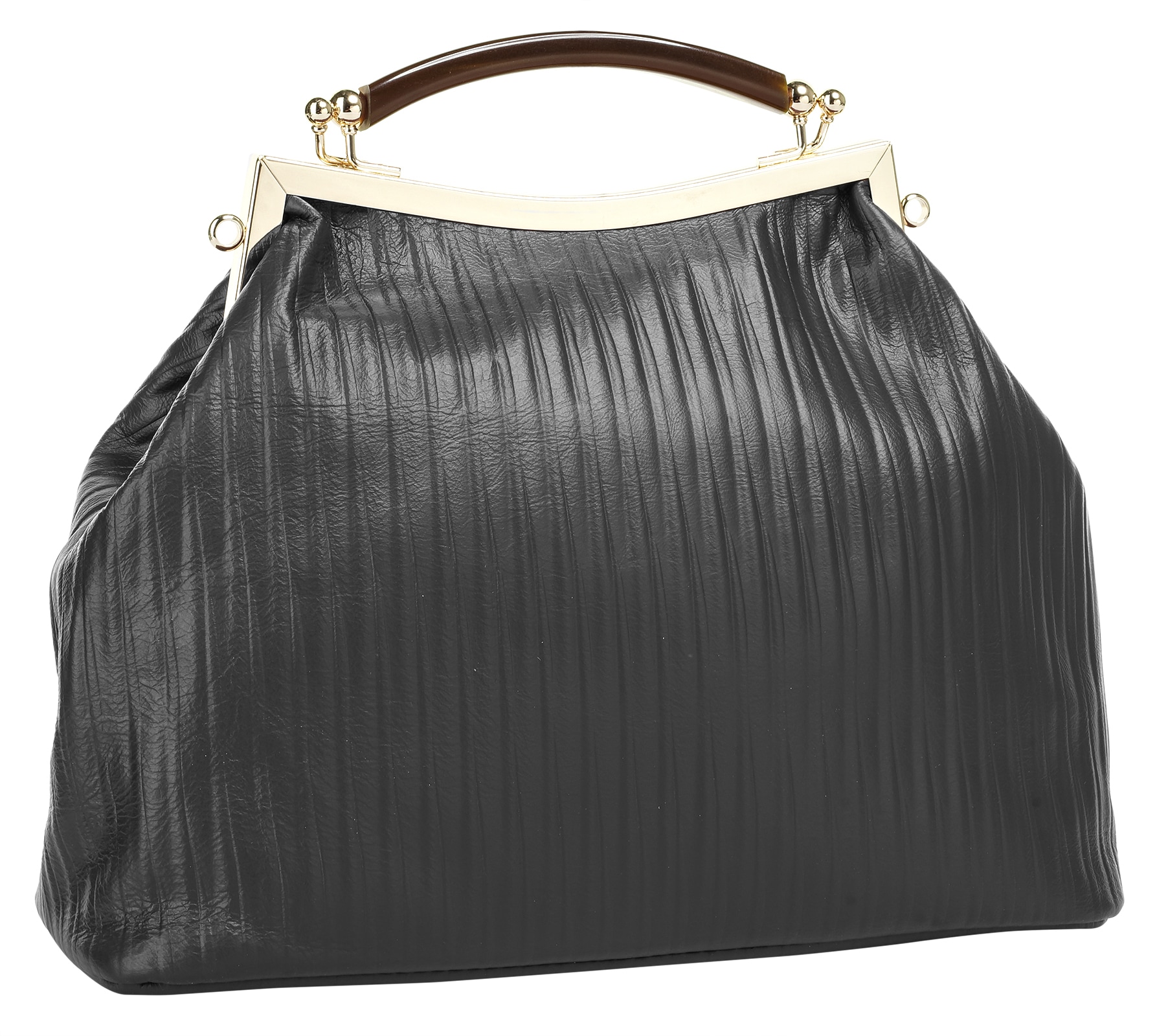 Cluty Henkeltasche echt Leder, Made in Italy