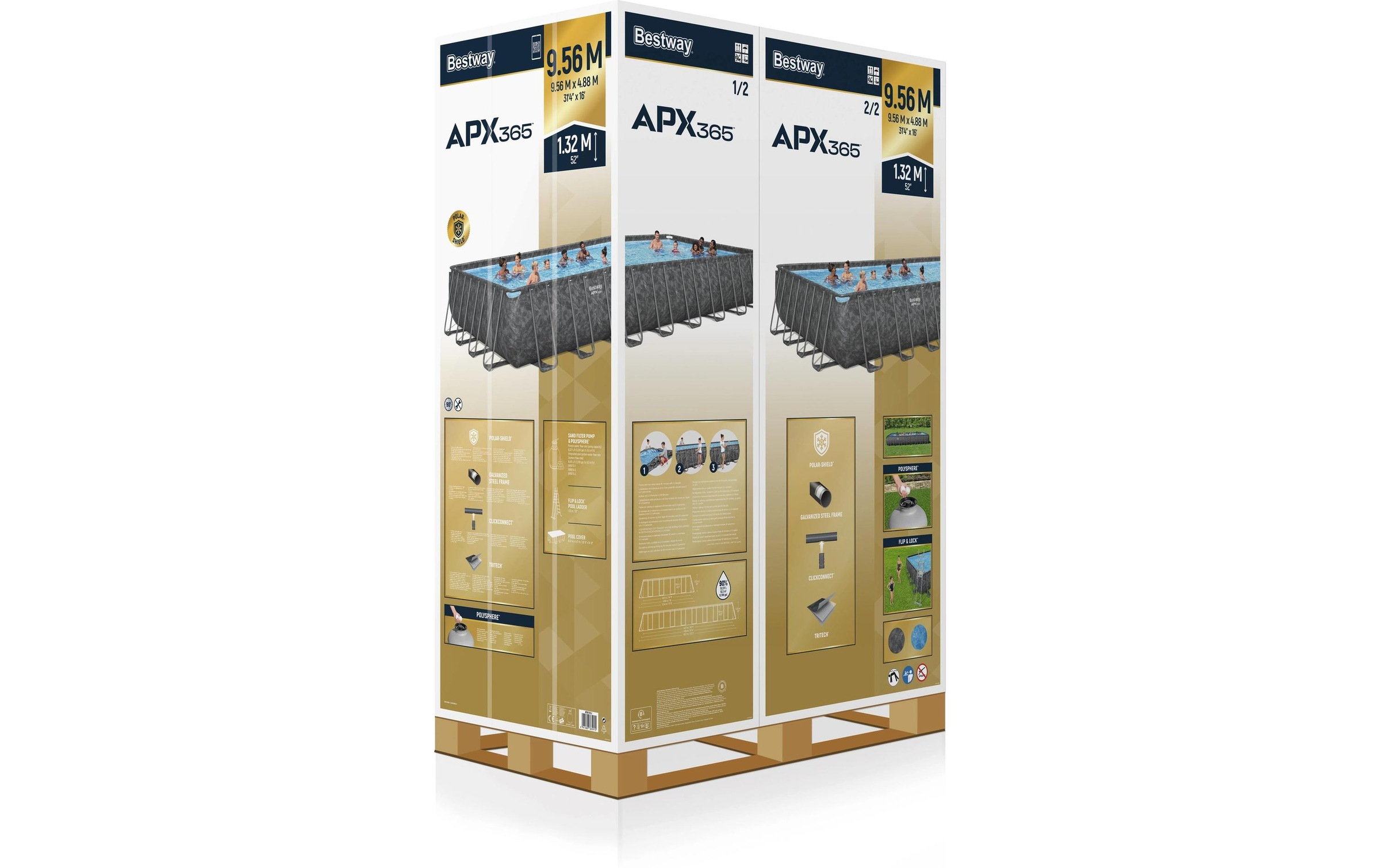 Bestway Framepool »APX365 488 x 132 cm«