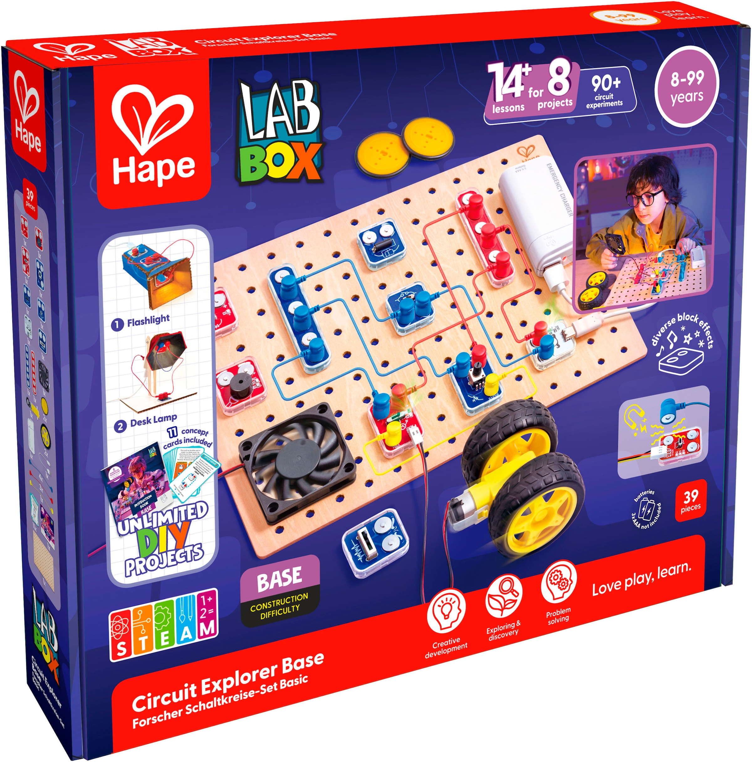 Hape Coffret d'expérimentation »Forscher Schaltkreise-Set Basic«