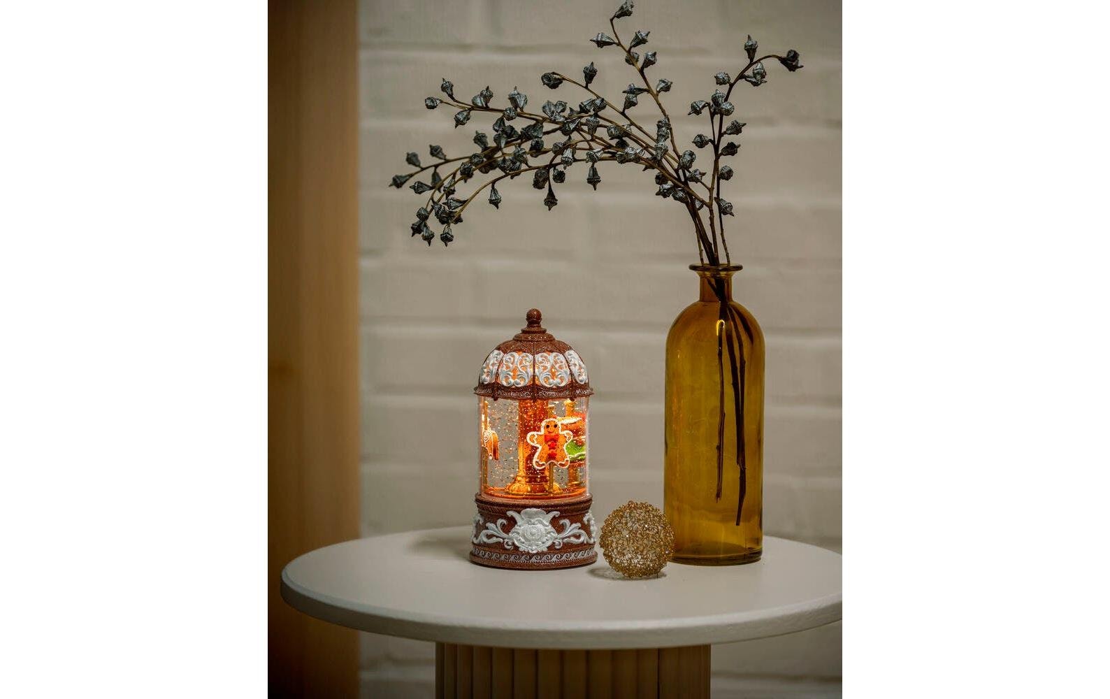 KONSTSMIDE Lanterne LED »Lebkuchenkarussell, Höhe: 22,3 cm« 1 cuis