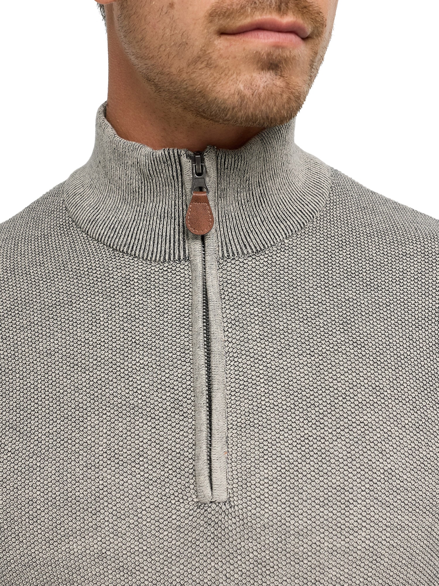 Indicode Troyer »INJexmon ½ Zip« coton, coupe régulière