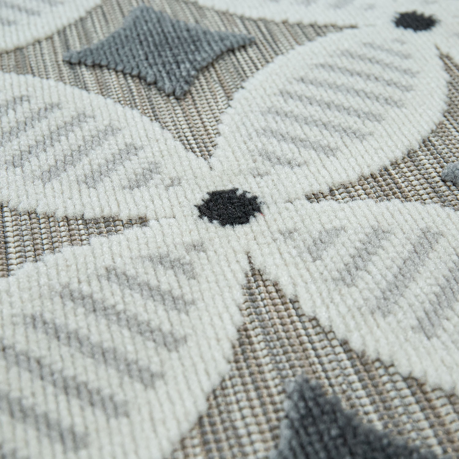 Paco Home Teppich »Charleroi 493« rechteckig 3 mm Höhe 3D-Retro Design, In- und Outdoor geeignet