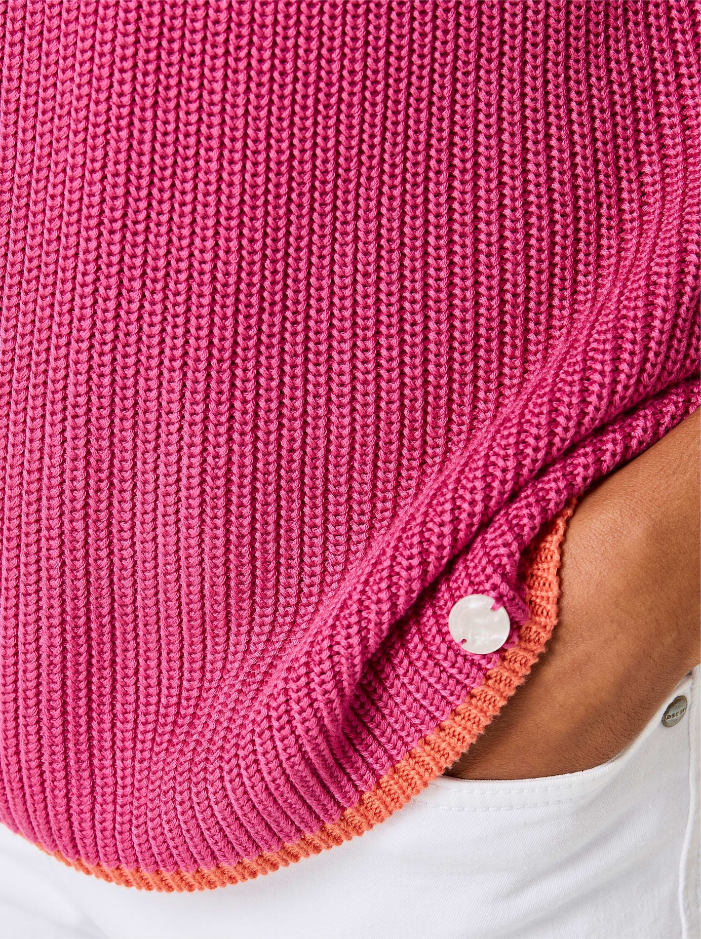 CREATION L PREMIUM Pull à manches courtes »Lyocell-Baumwoll-Pullover«