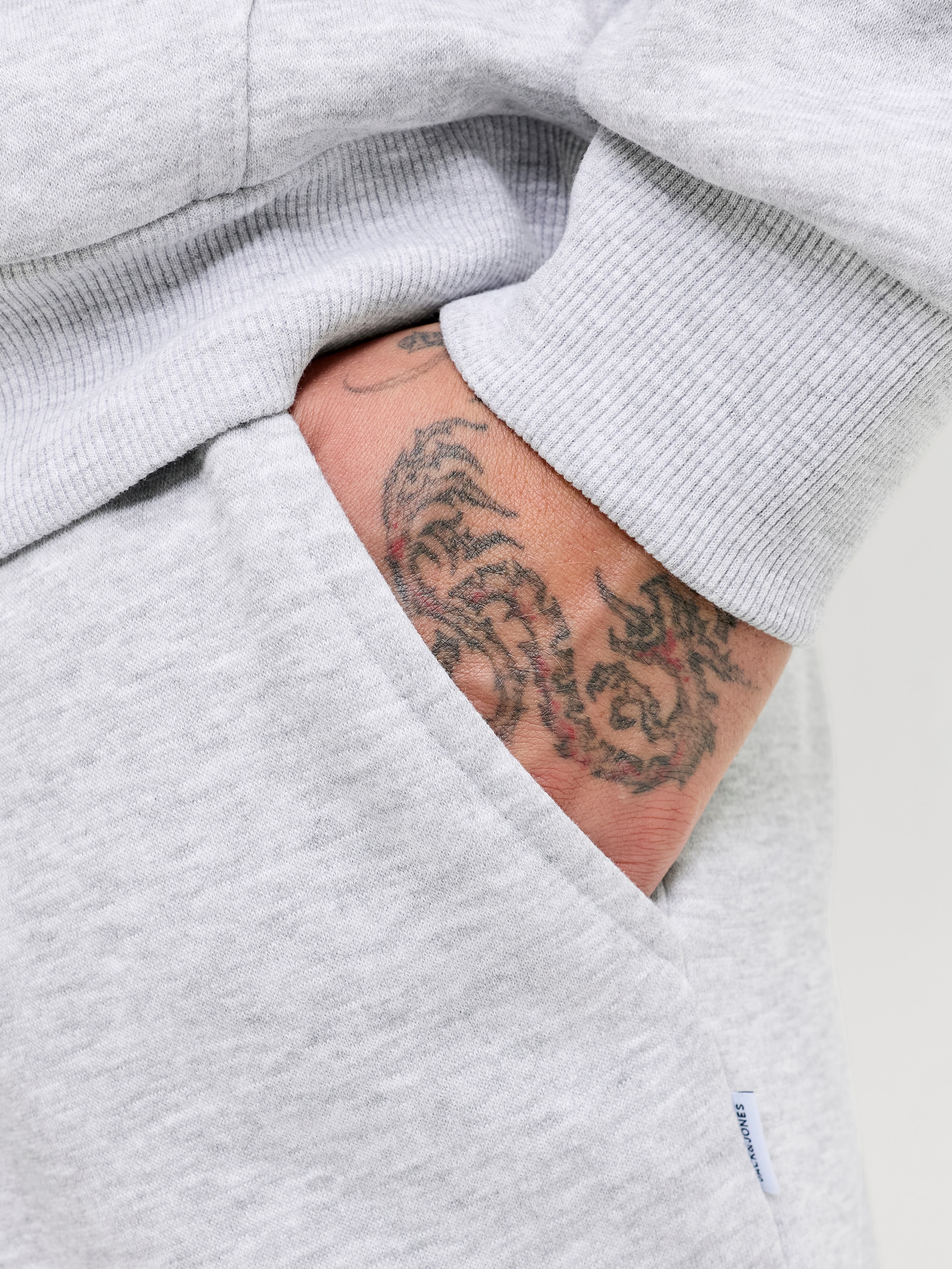 Jack & Jones Kapuzensweatshirt »JJEBRADLEY SWEAT HOOD SET MP«, 2 Materialmix, locker geschnitten

