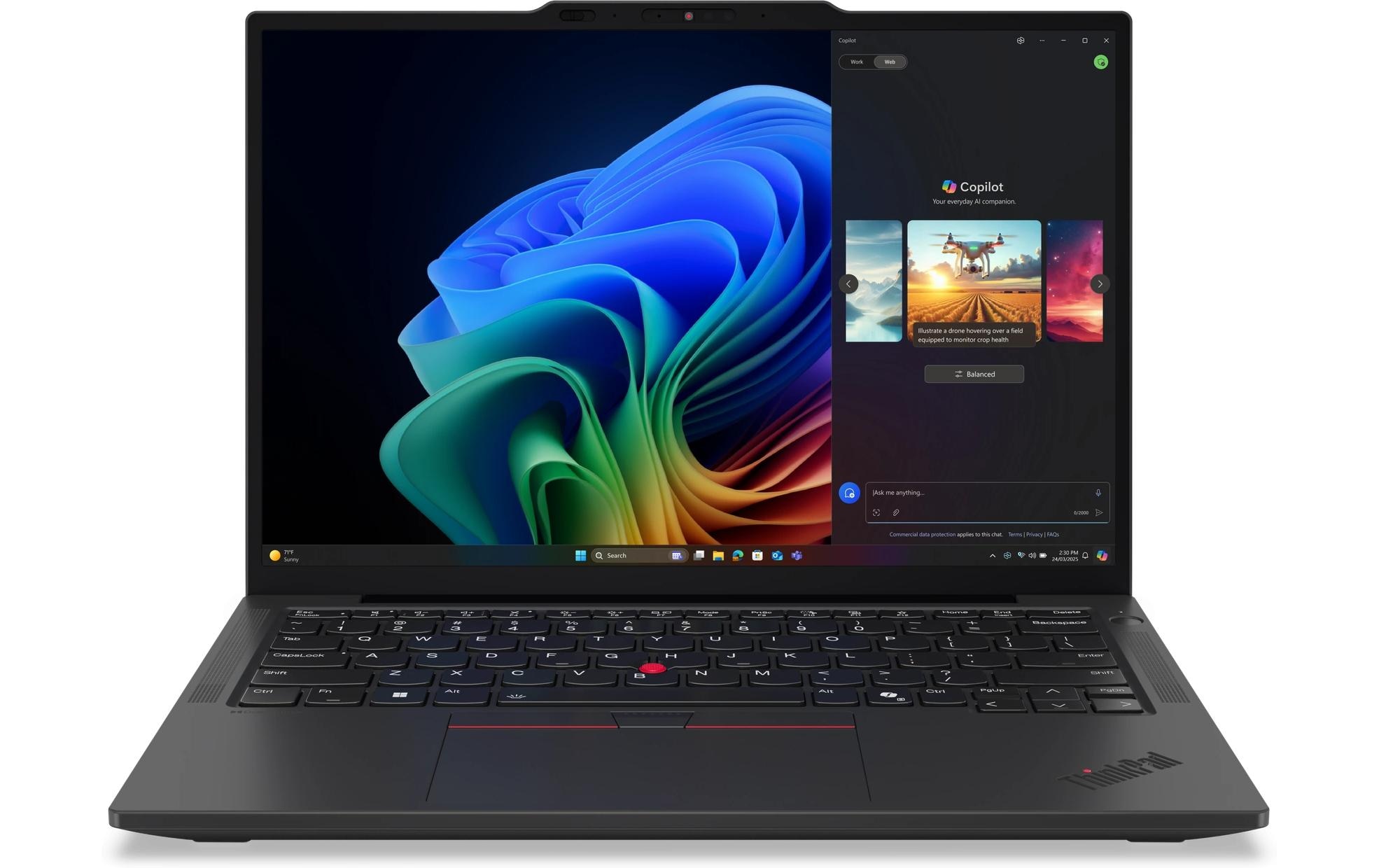 Lenovo Ordinateur portable »ThinkPad X13 Gen 6 (AMD) Copilot+ PC« / 13,3 ″ AMD Ryzen™ AI 7 1.000 GB SSD