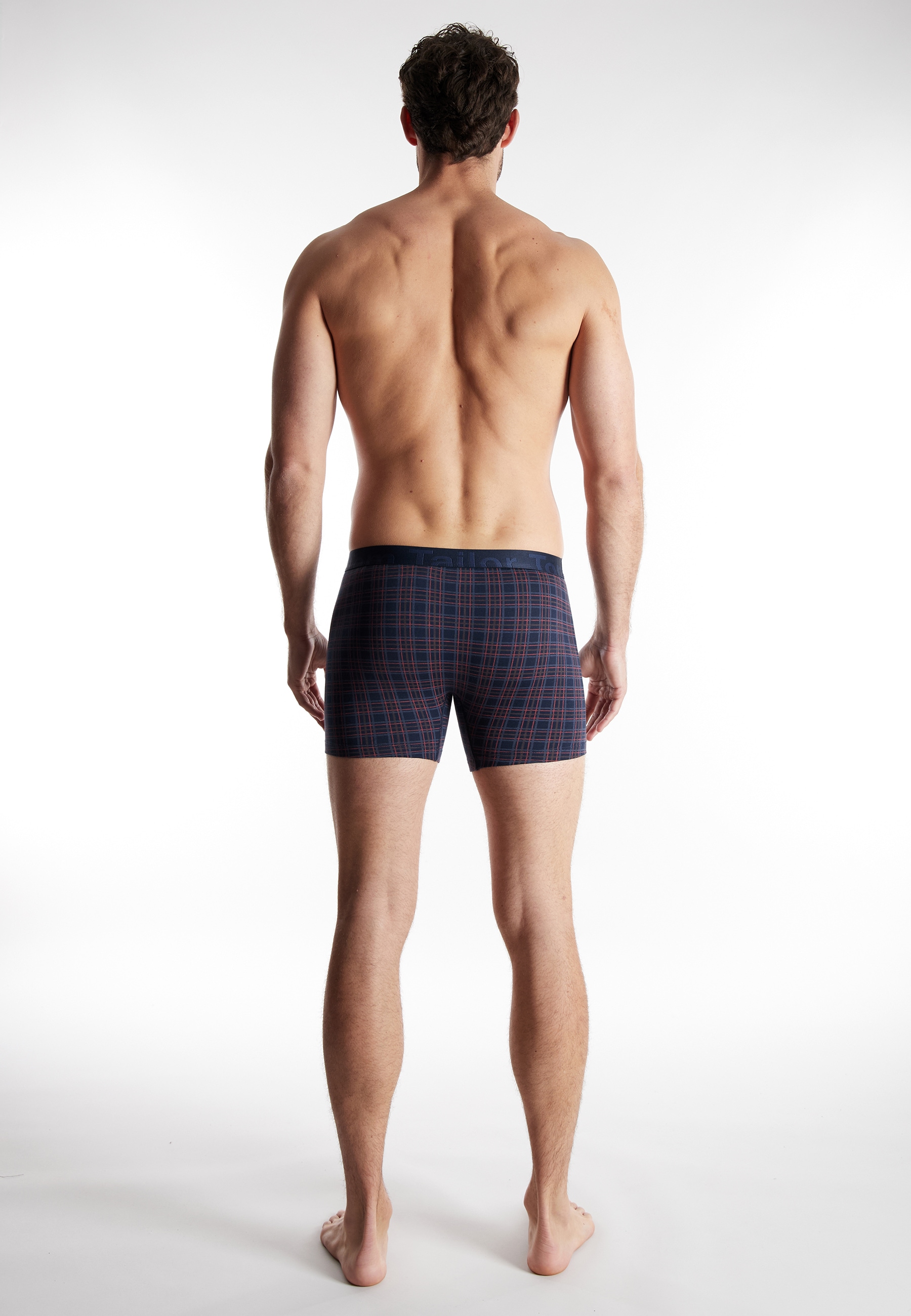 TOM TAILOR Boxershorts »Kentucky« Logobund, basic, bequem, weich, kariert, Baumwollmix