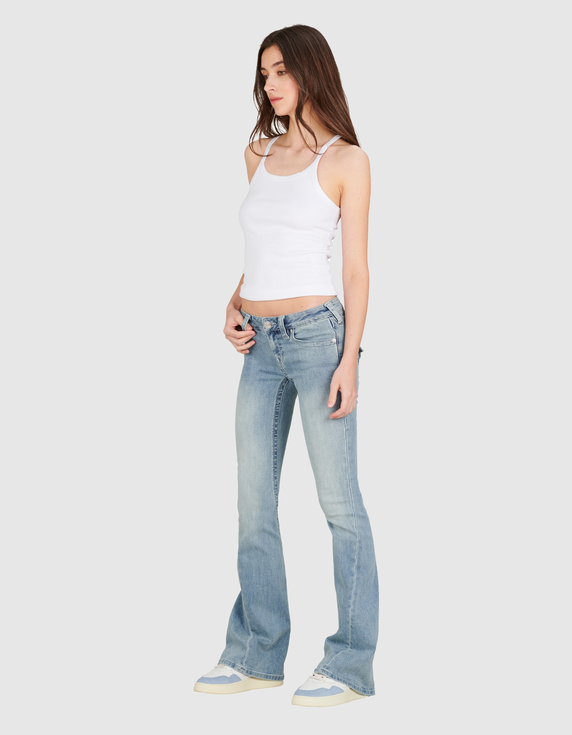 True Religion Jeans bootcut »JOEY LOW RISE FLARE« Mélange de coton, coupe évasée