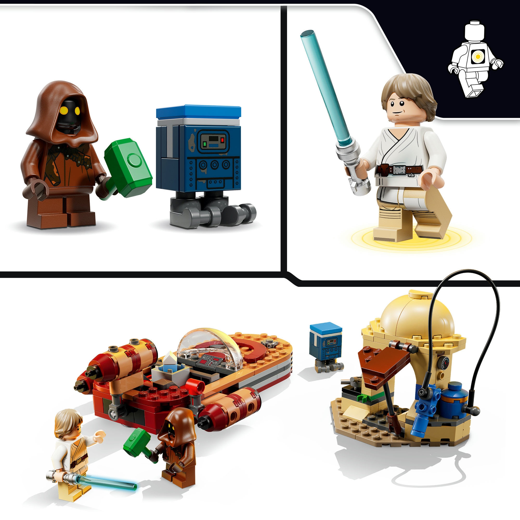 LEGO® Pions de construction »SMART Play: Lukes Landspeeder (75420), LEGO Star Wars ™« Mit SMART Brick kombatibel (nicht im Lieferumfang enthalten)