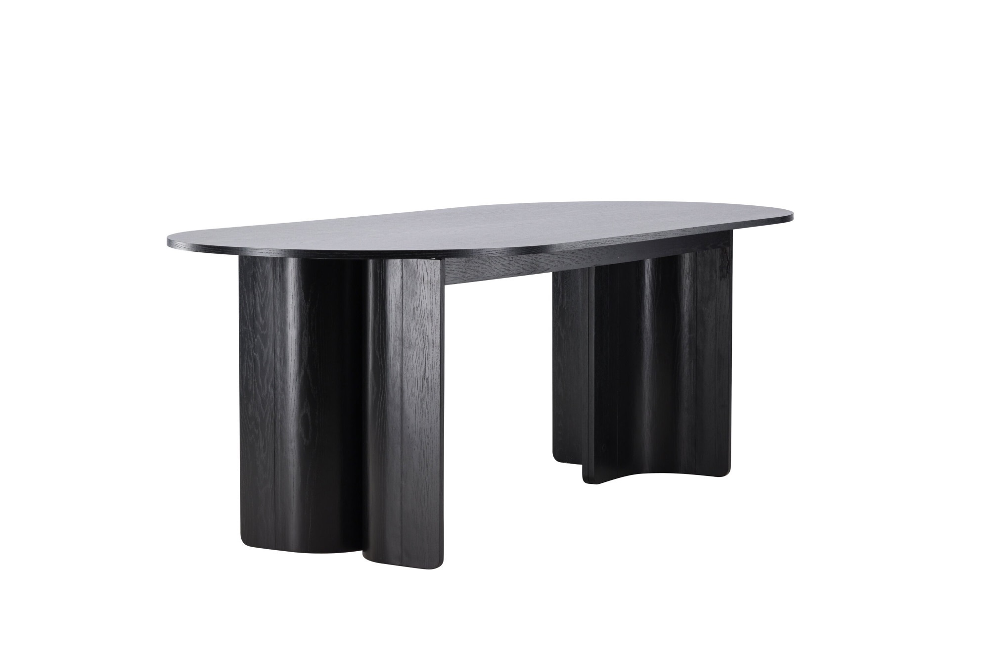 Venture Home Table de salle à manger »Tyresö, ovaler Esstisch in elegantem Schwarz, 220 × 100 cm« table de salle à manger, MDF, claire, facile d'entretien