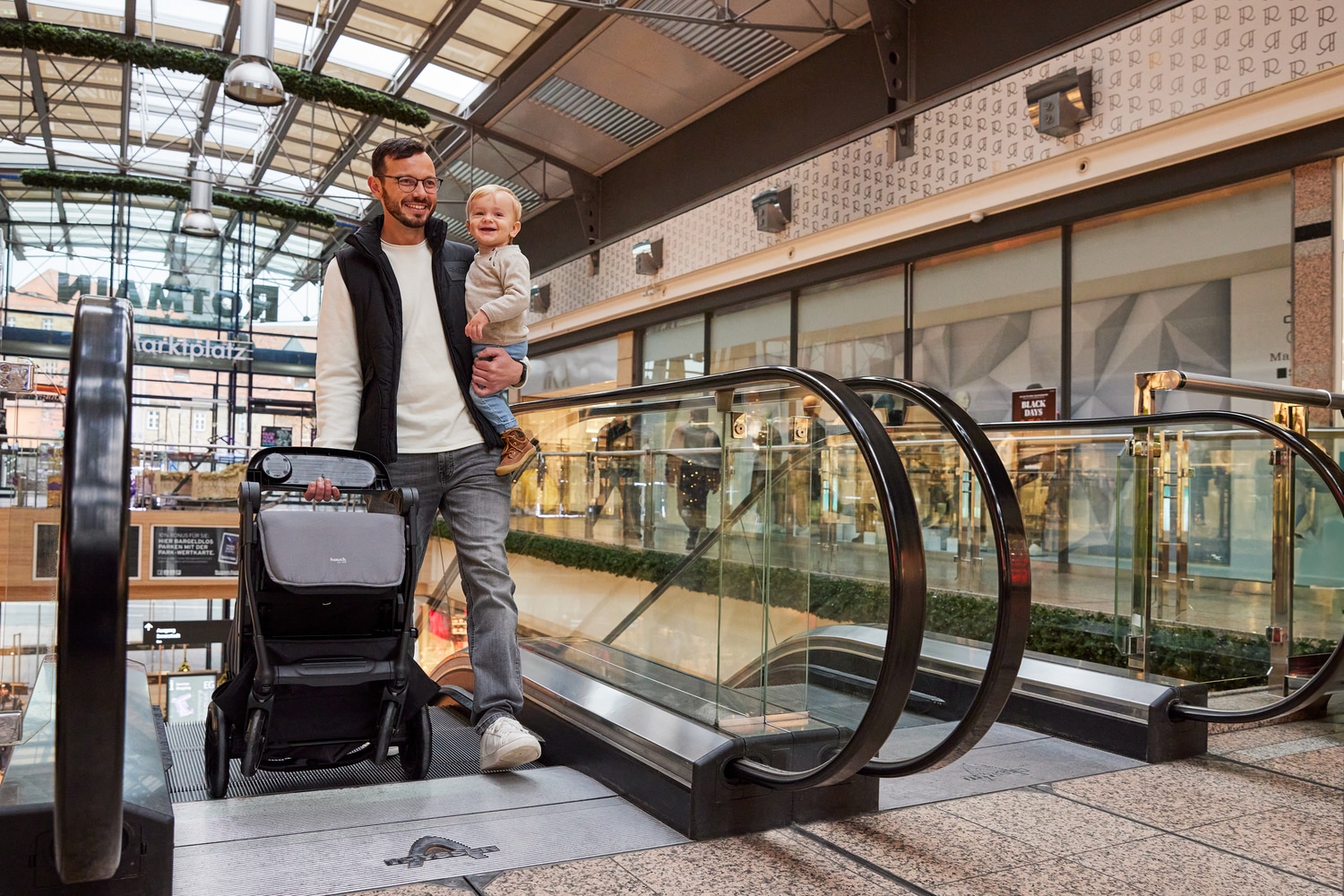 Hauck Poussette pour enfants »Shop N Care, Grey« 22 kilos bis 22 kg belastbar; kompatibel mit Babyschale