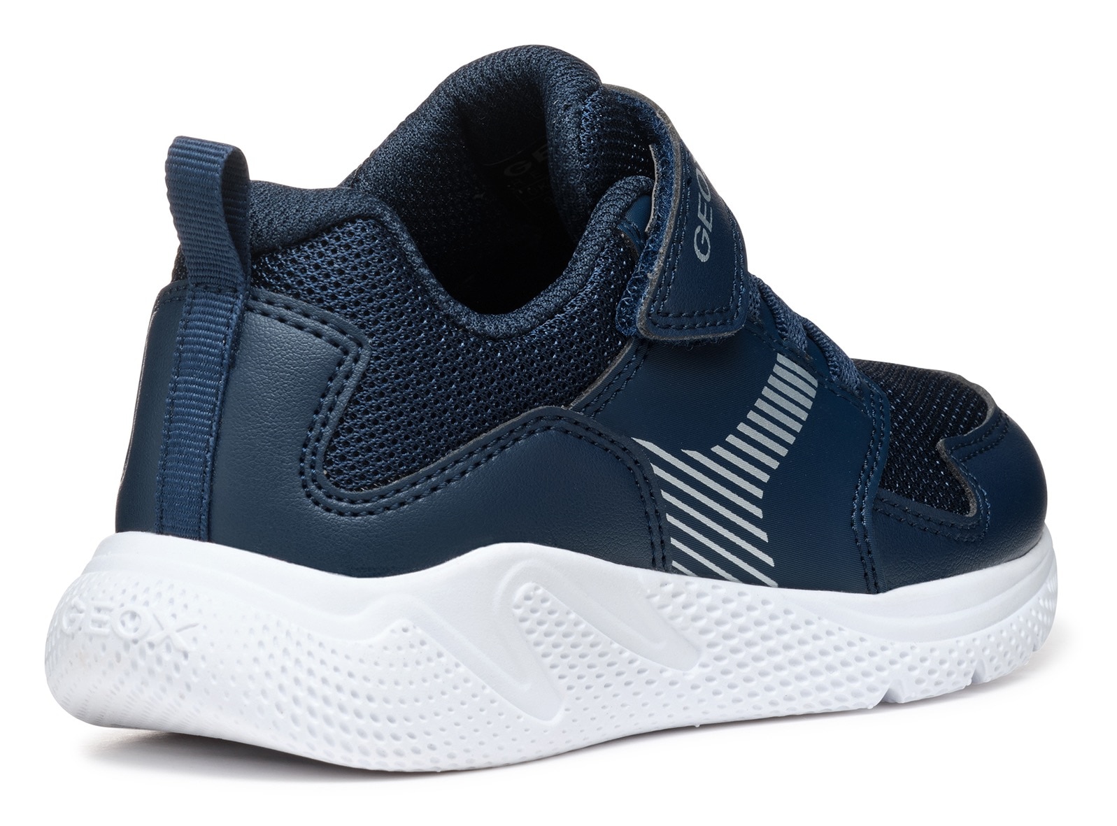 Geox Sneaker »J SPRINTYE BOY«  , Freizeitschuh, Klettschuh mit elastischen Schnürsenkeln