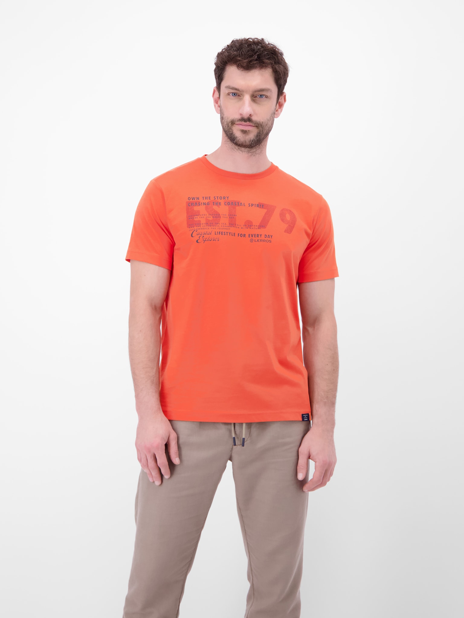 LERROS T-shirt à manches courtes avec impression