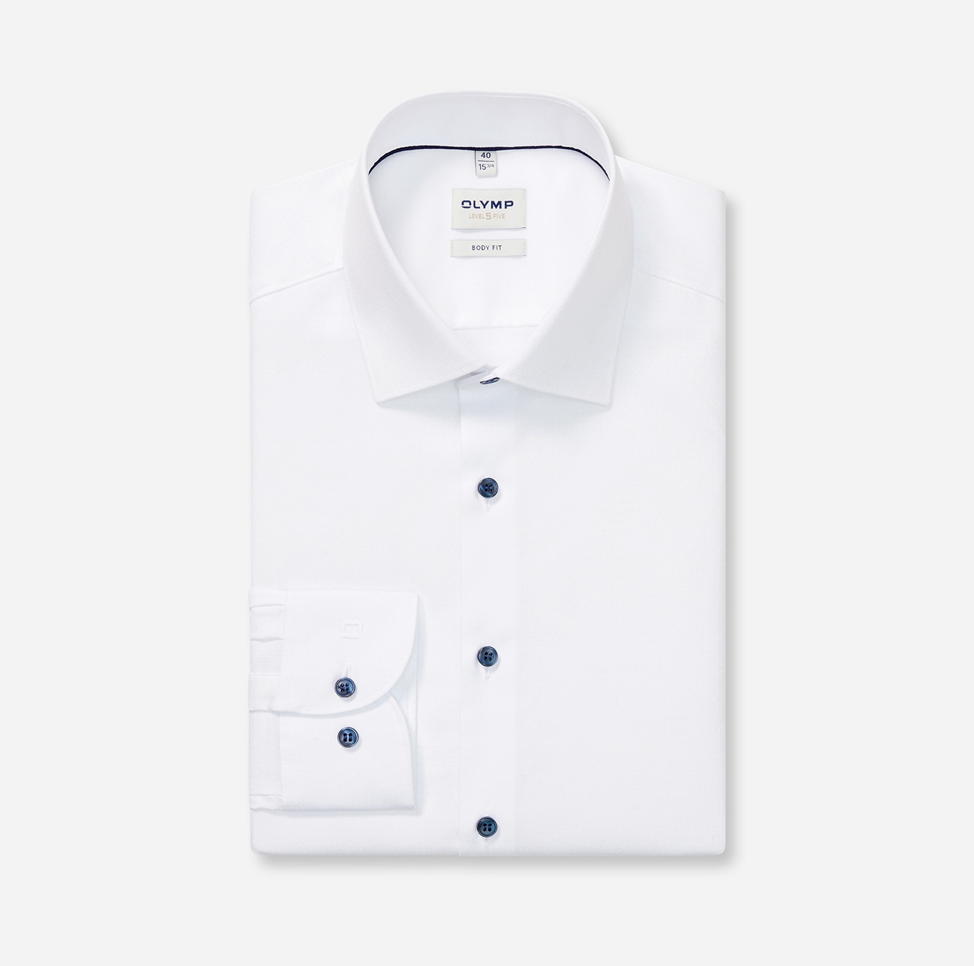 OLYMP Chemise à manches longues »Level 5« body fit, New York Kentkragen, fein gemustert, Businesshemd