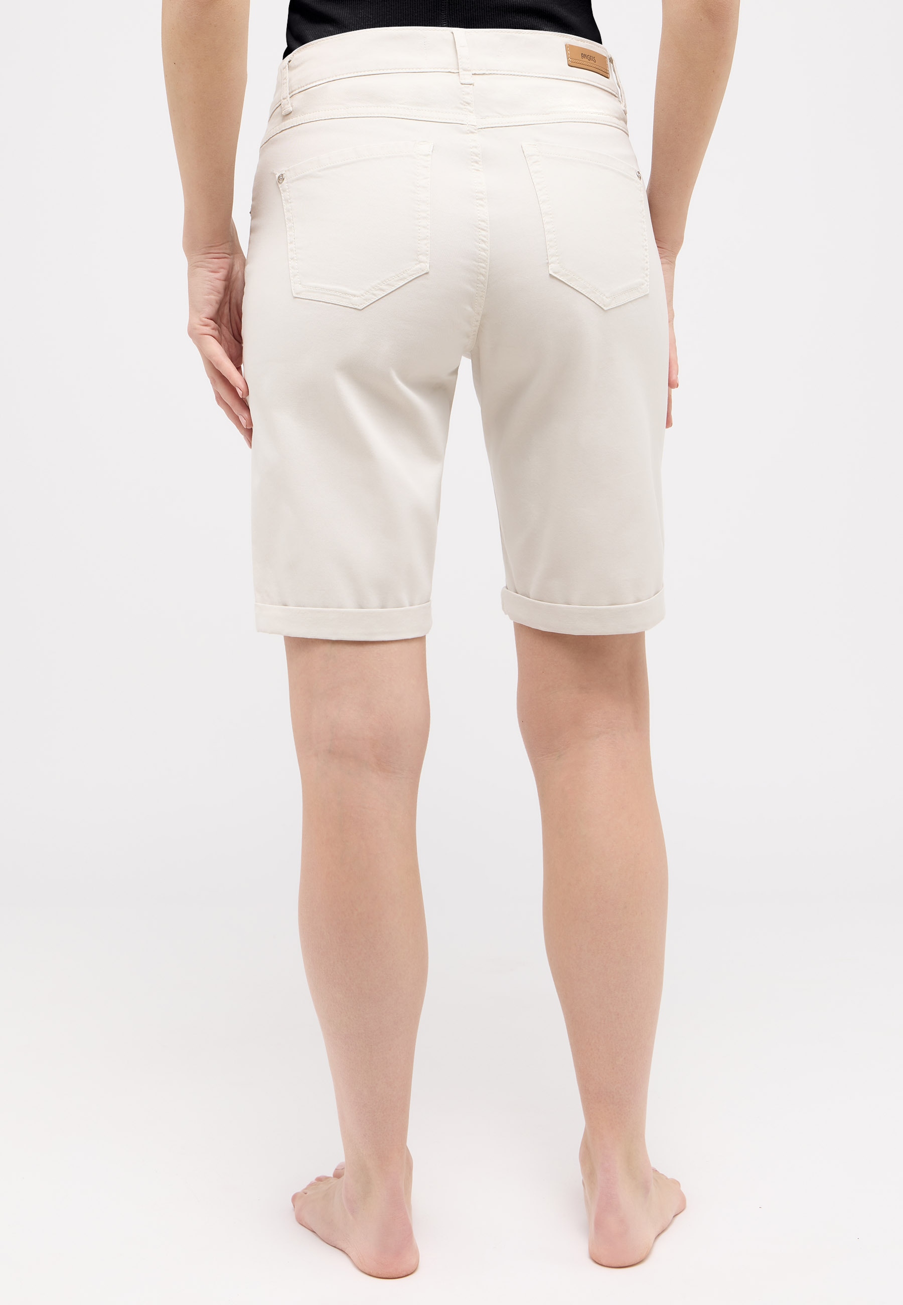 ANGELS Bermuda »BERMUDA TURN UP«  avec ourlet revers, stretch, coupe droite