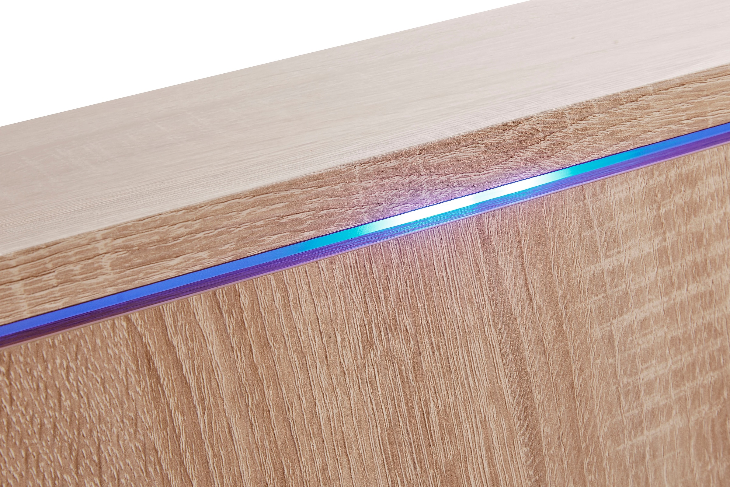 priess Nachtkommode mit LED-Beleuchtung und Push-to-open