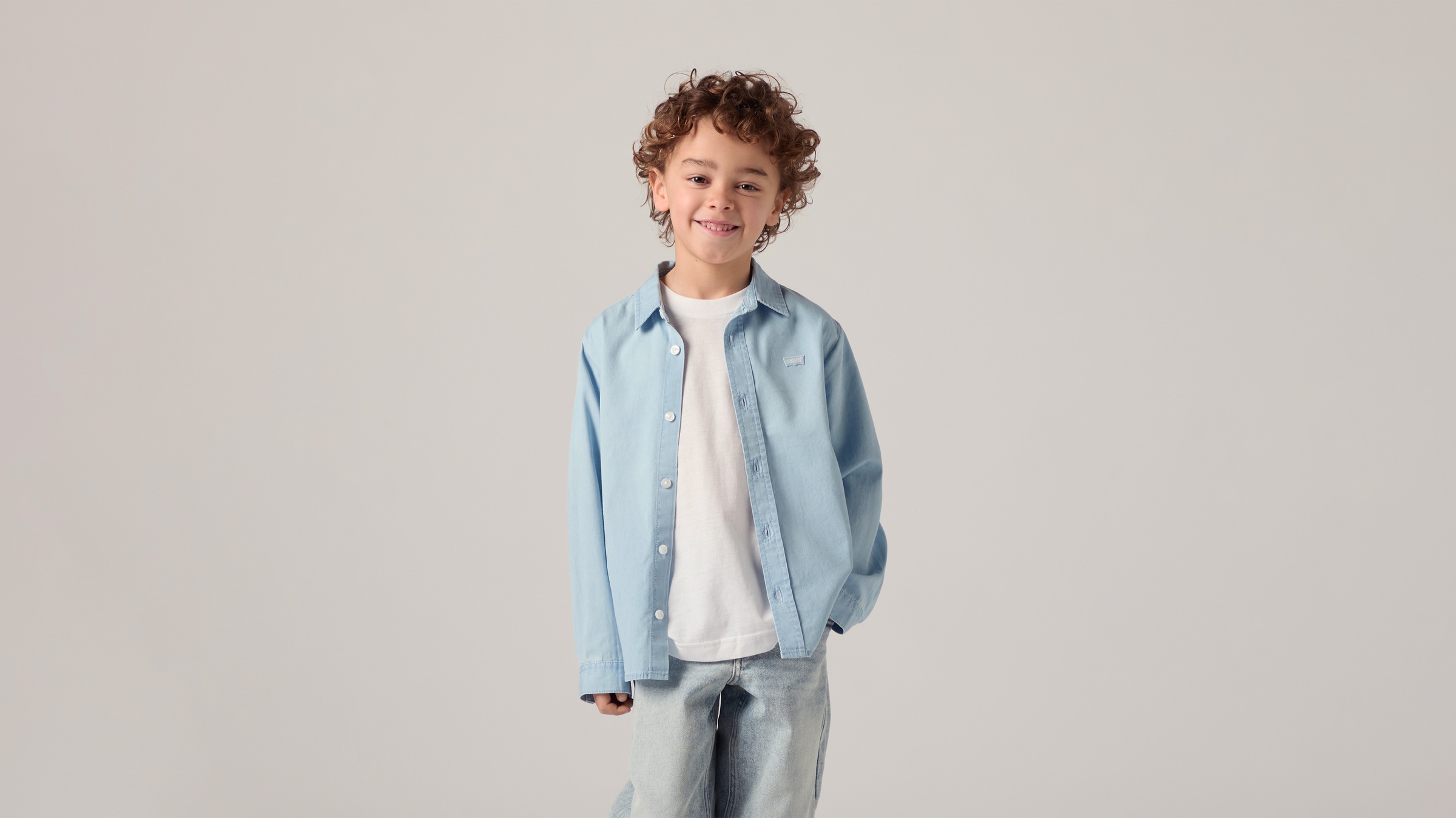 Levi's® Kids Jeanshemd »LVB BATTERY HOUSEMARK SHIRT« mit Logo Stickerei