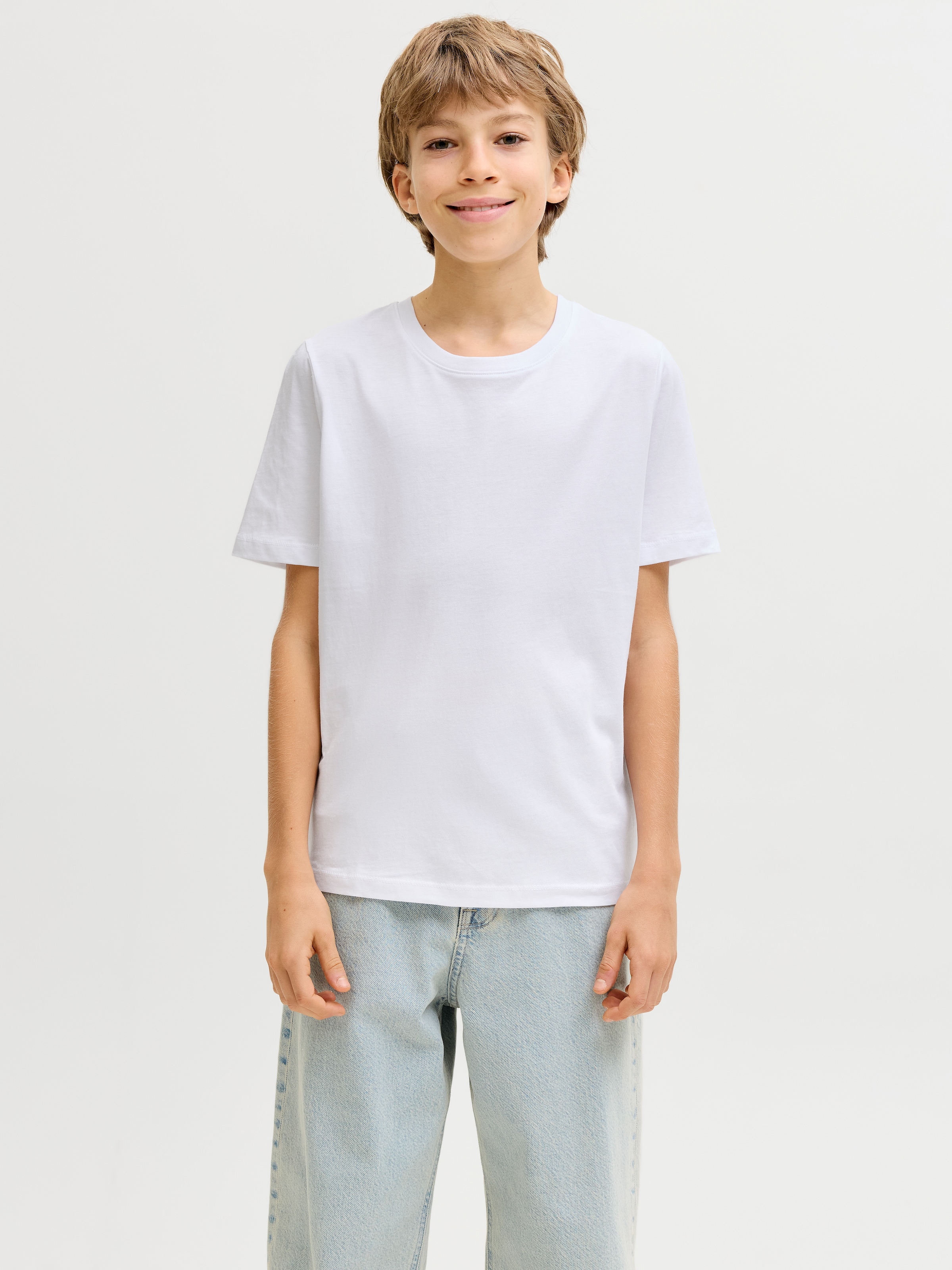 Jack & Jones Junior T-Shirt »JJEORGANIC BASIC TEE SS 3PK MP NOOS JNR« Packung, 3 tlg.