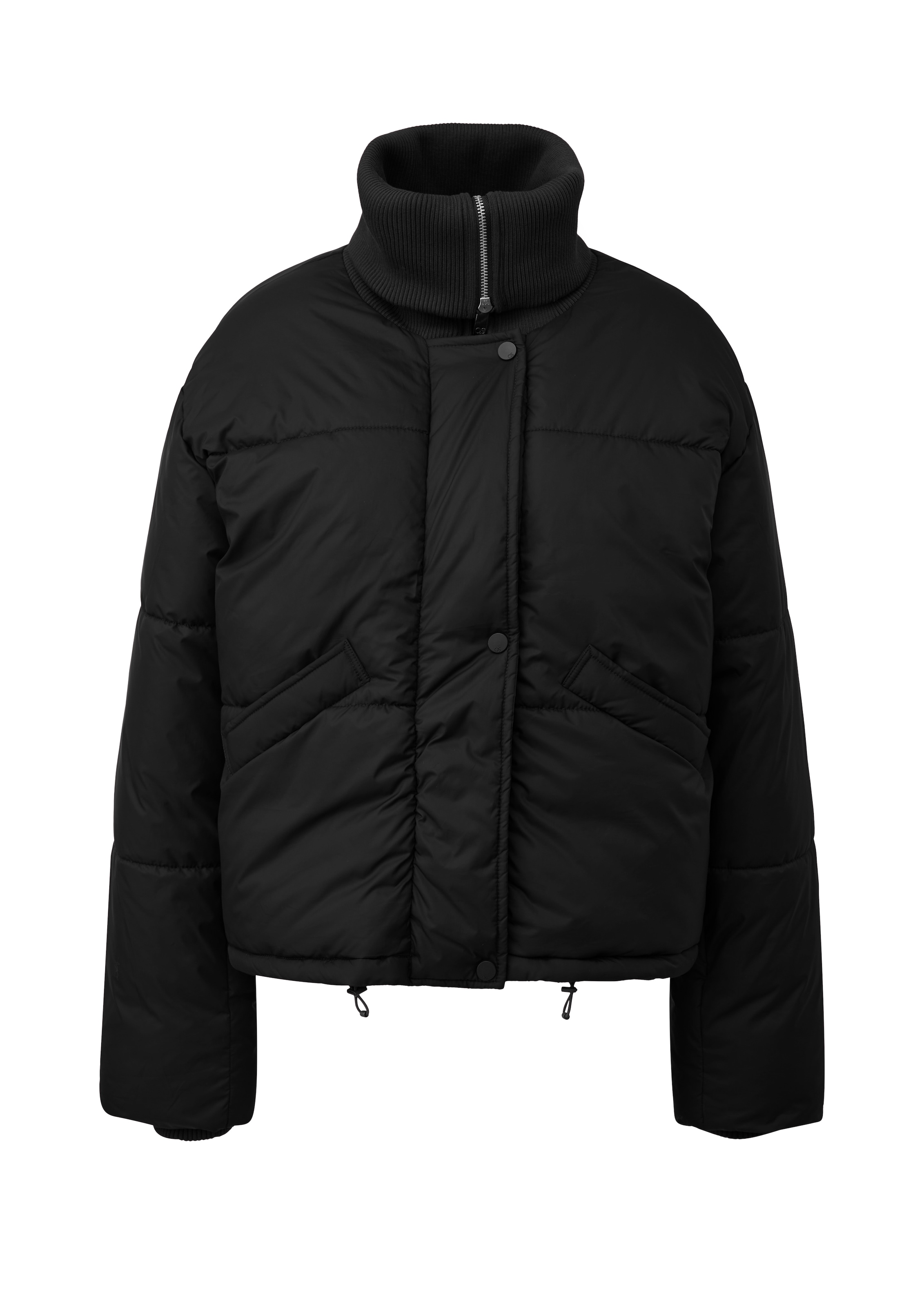 QS Steppjacke ohne Kapuze Winterjacke mit Rollkragen und Reissverschluss